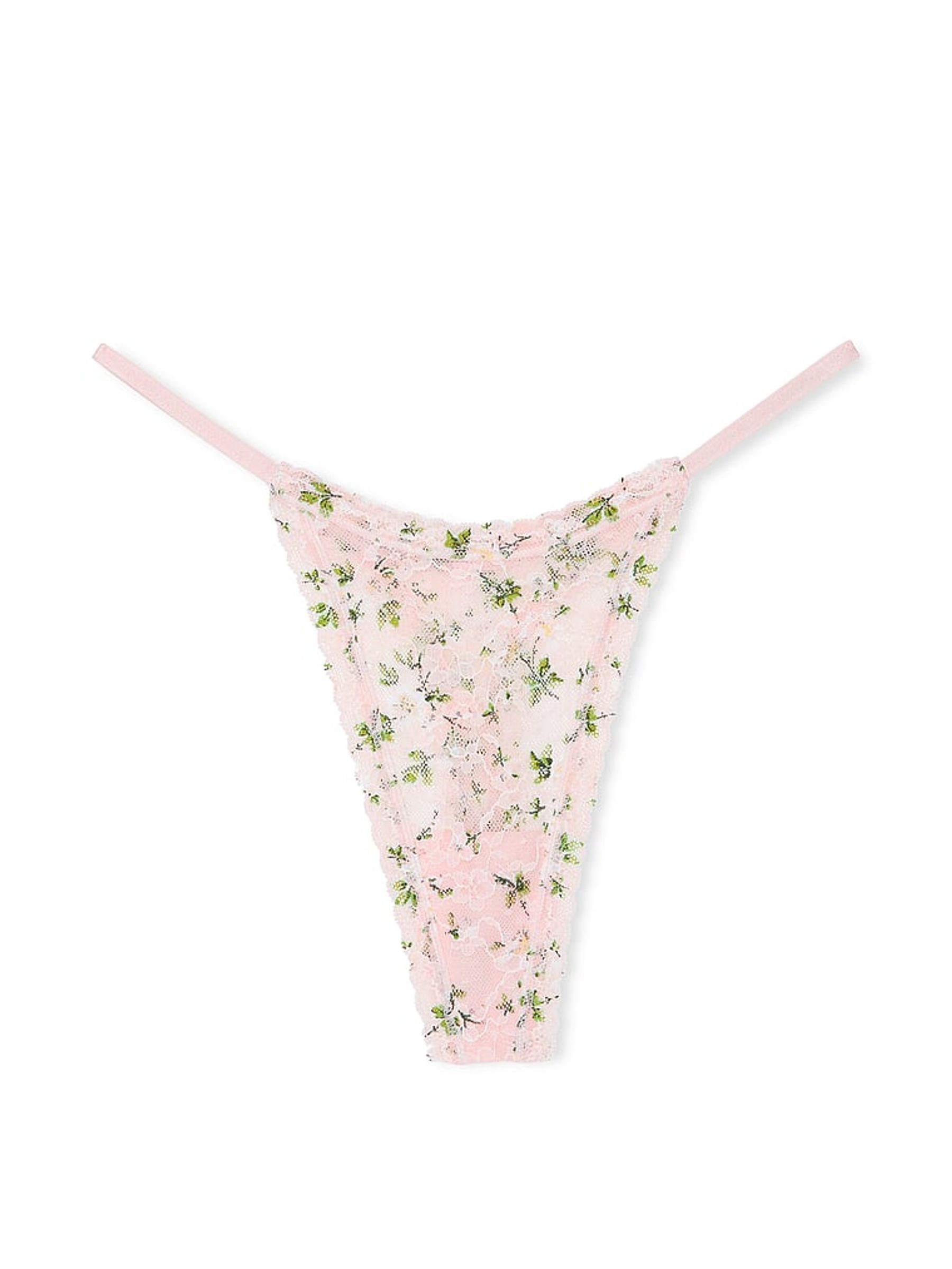 Purest Pink Thong Knickers - Image 3 of 3