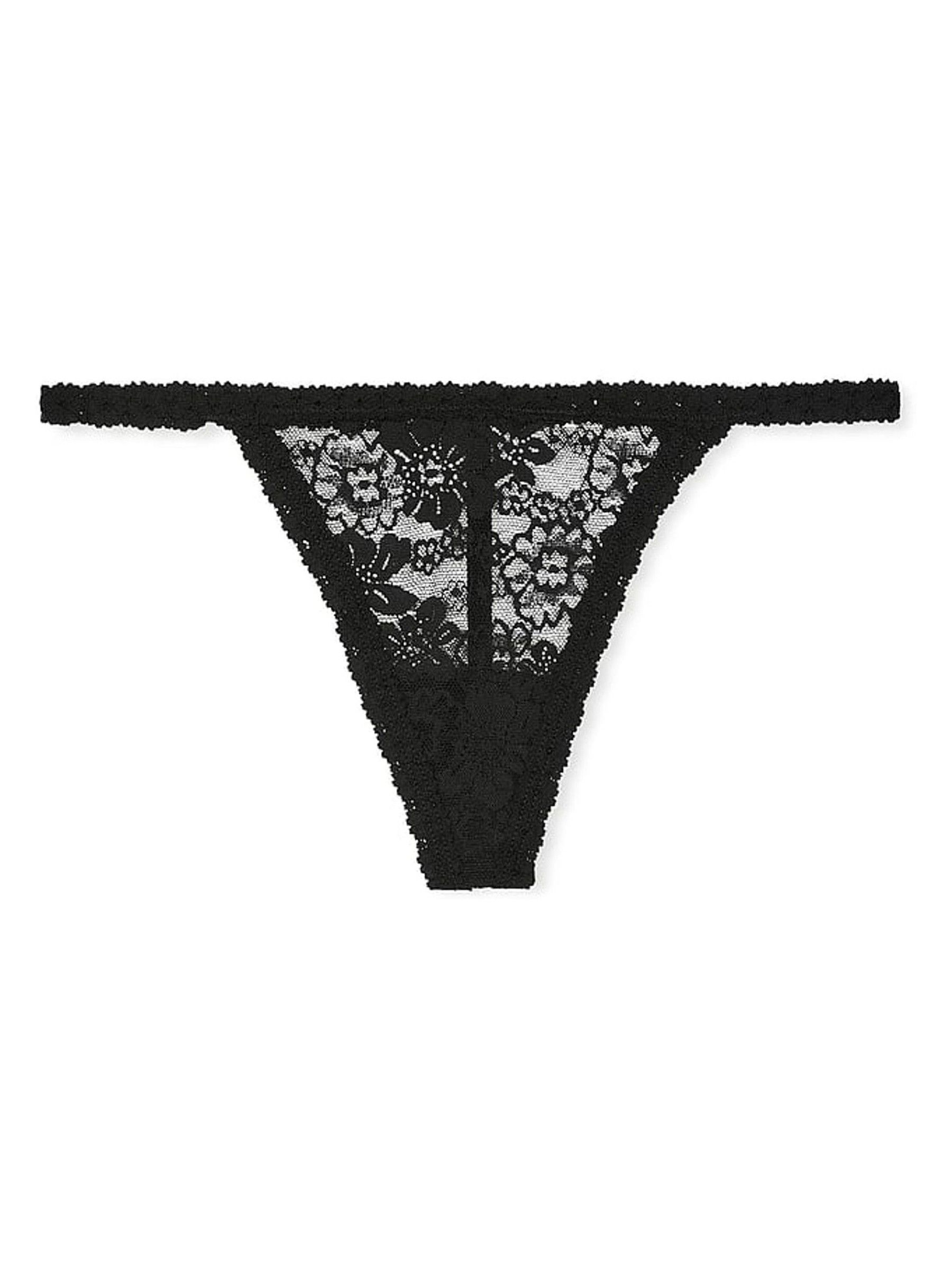 Black Floral Lace Knickers - Image 3 of 3