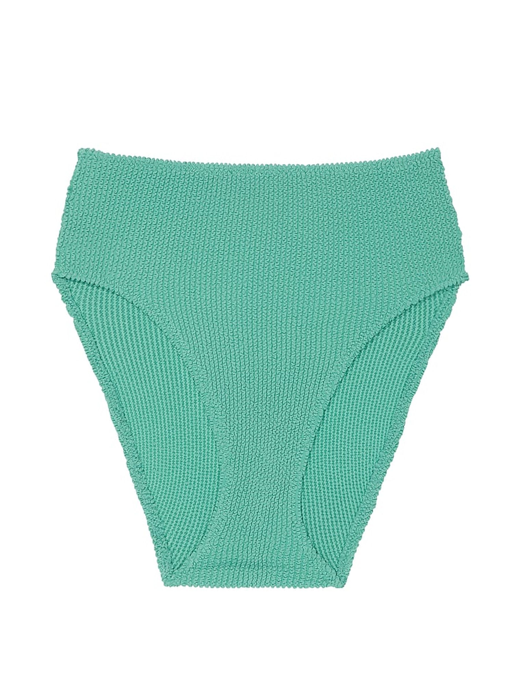 Gentle Green High Waisted Crinkle Bikini Bottoms - Image 4 of 4