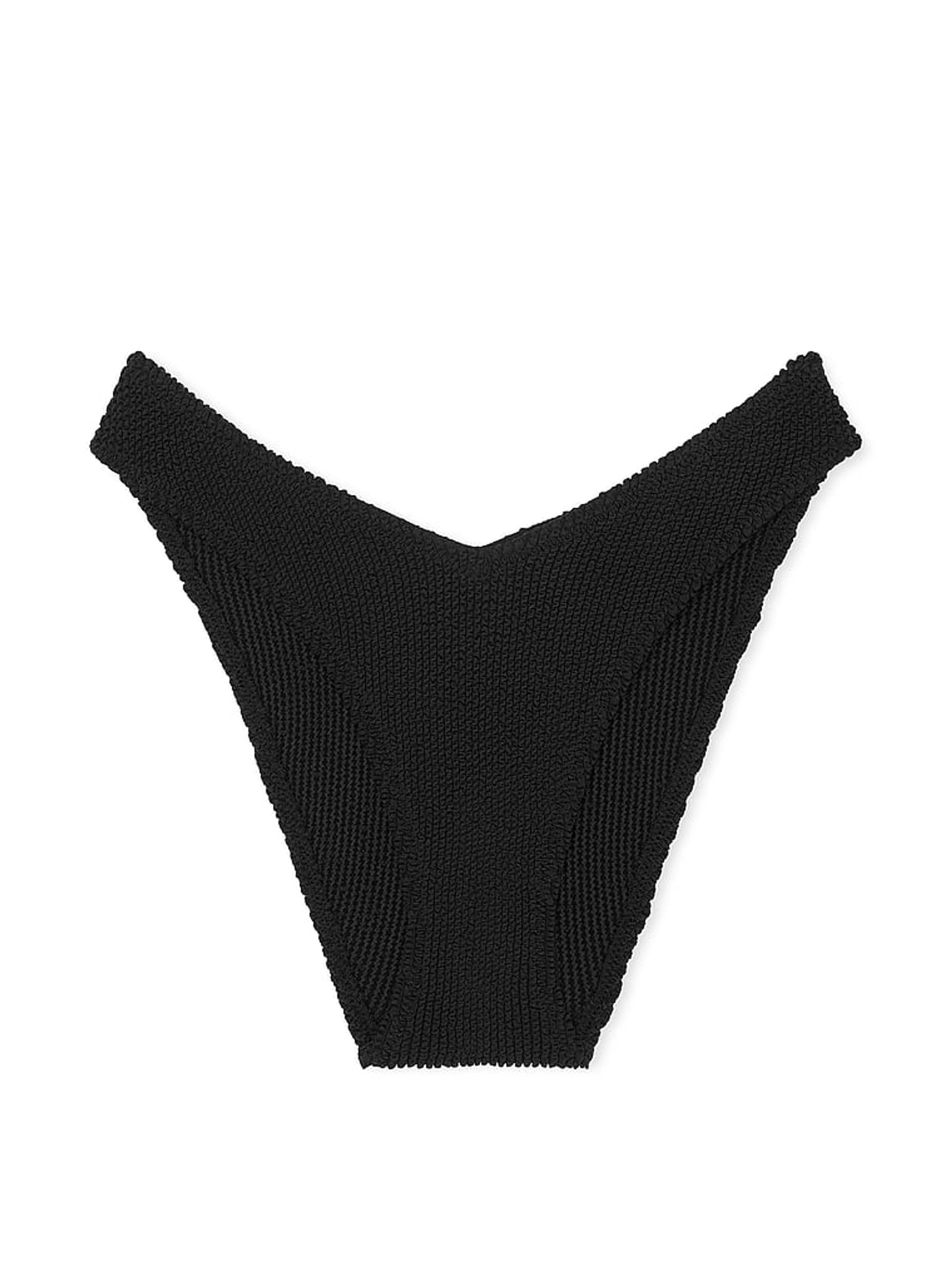 Black Brazilian Crinkle Bikini Bottoms - Image 4 of 4