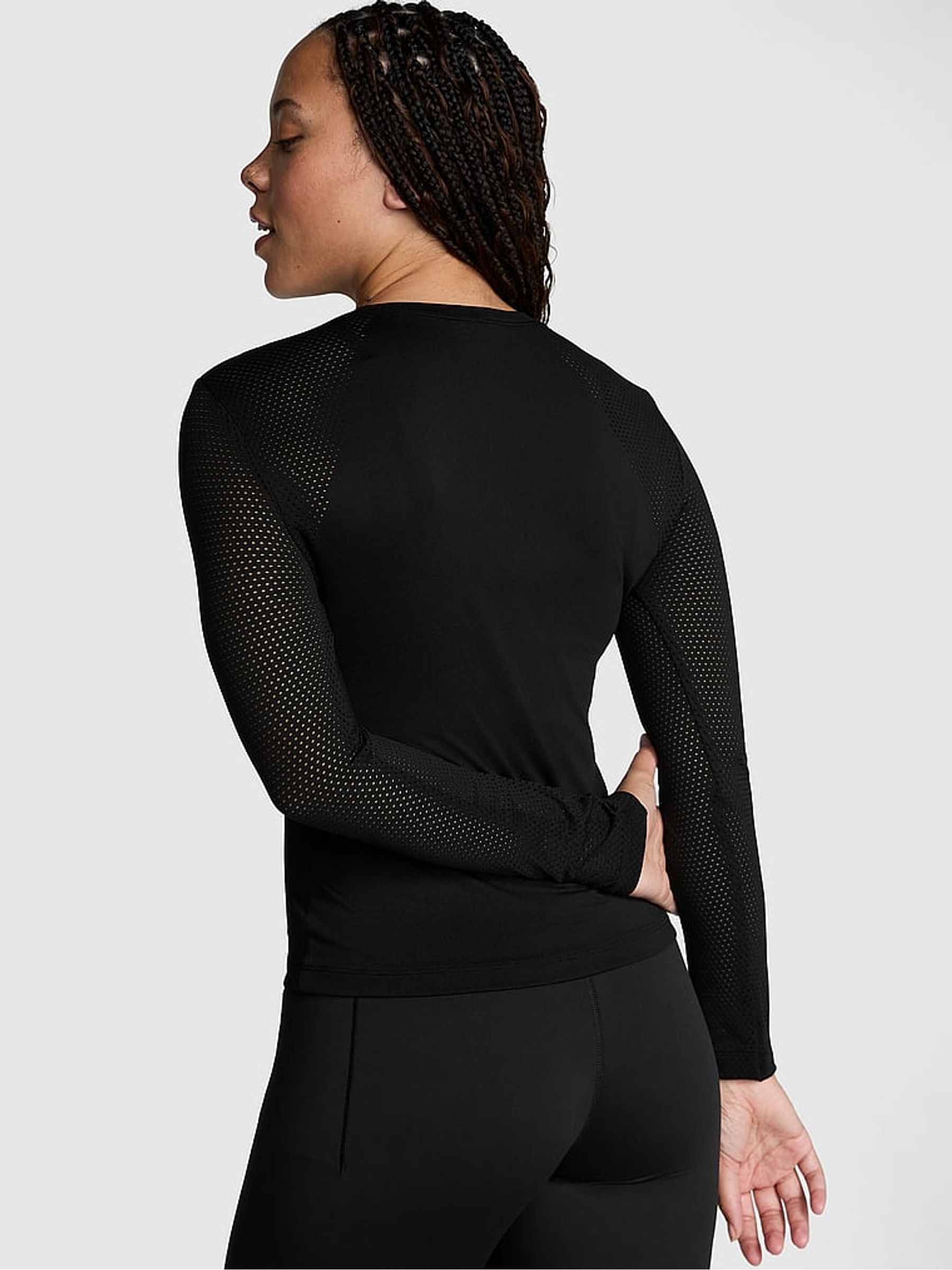 Black Marl Long Sleeve T-Shirt - Image 2 of 3