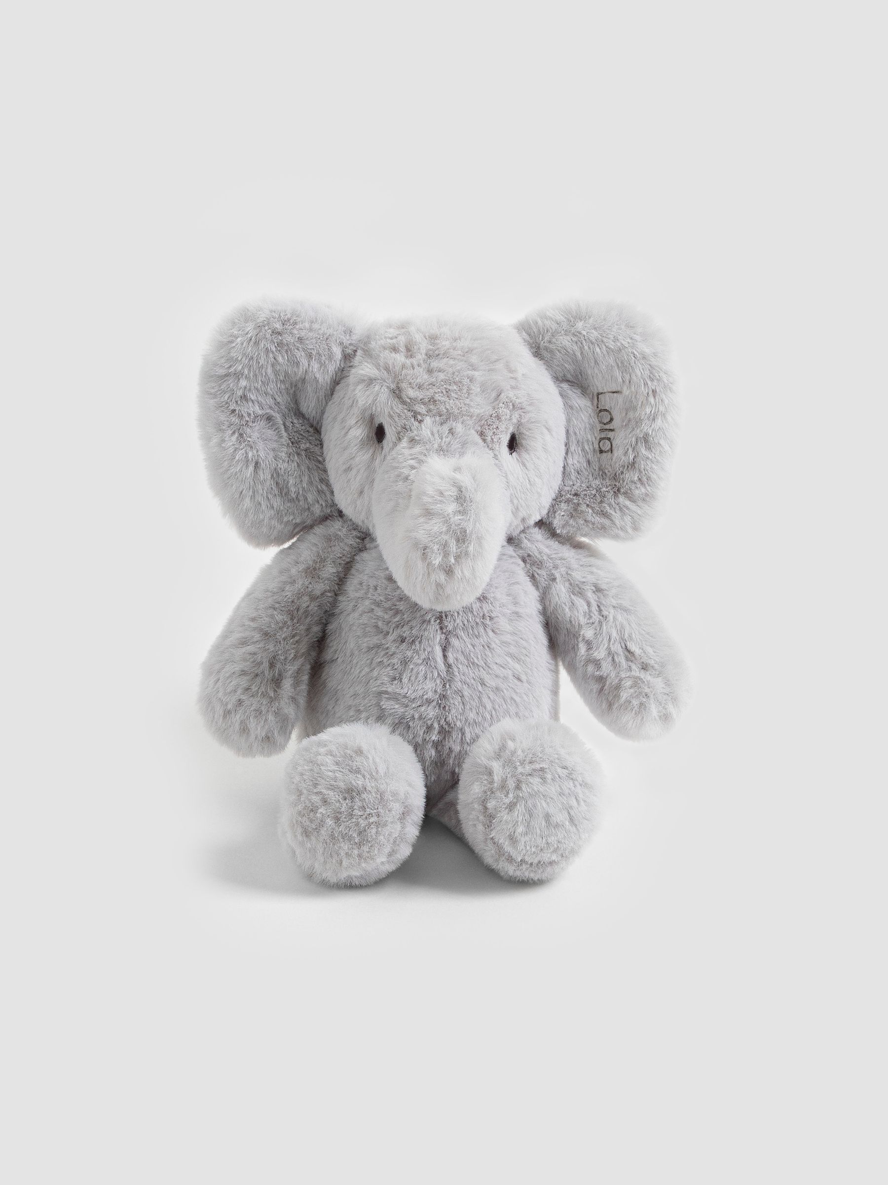 Grey Elbert Elephant Personalised Soft Toy Medium - Image 1 of 9