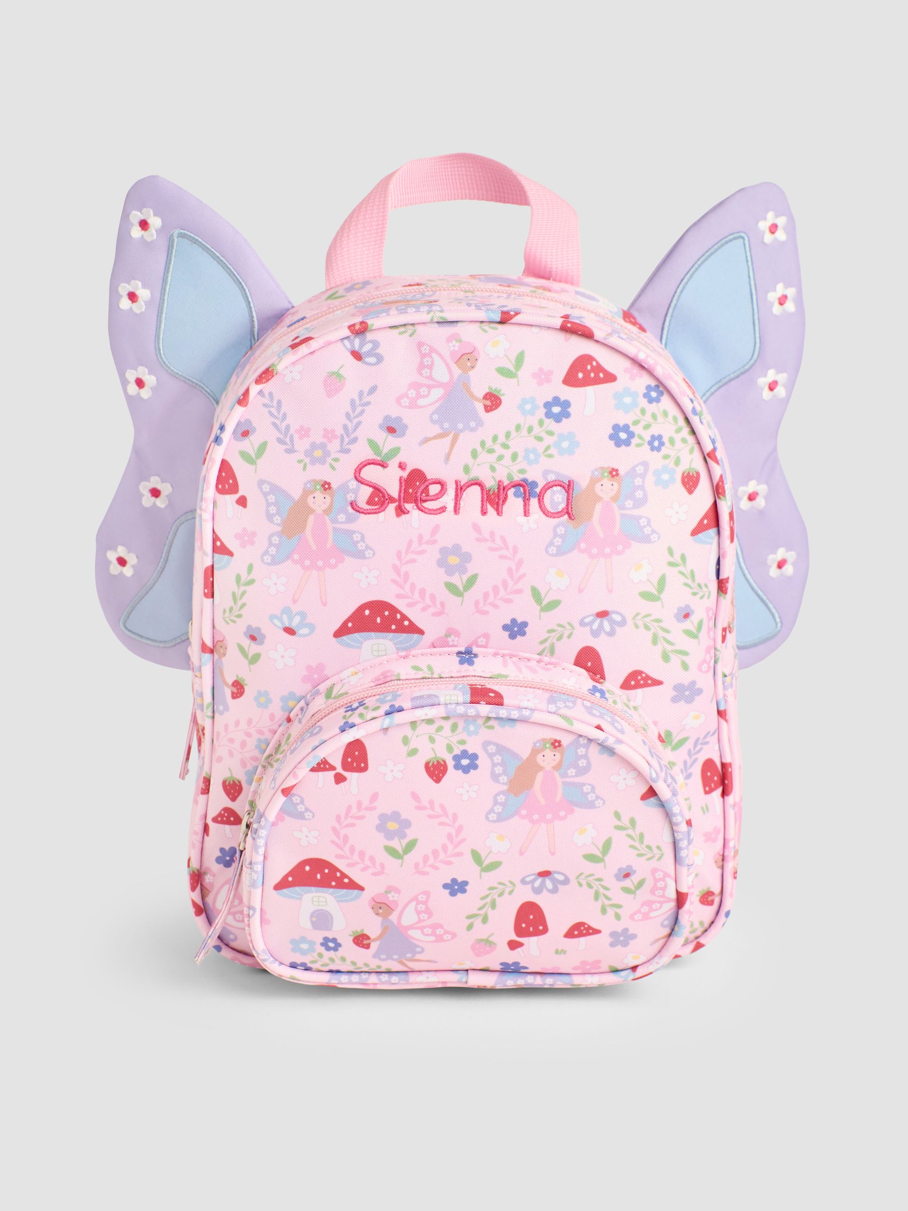 Personalised Fairy Printed Backpack with Wings - Image 1 of 4