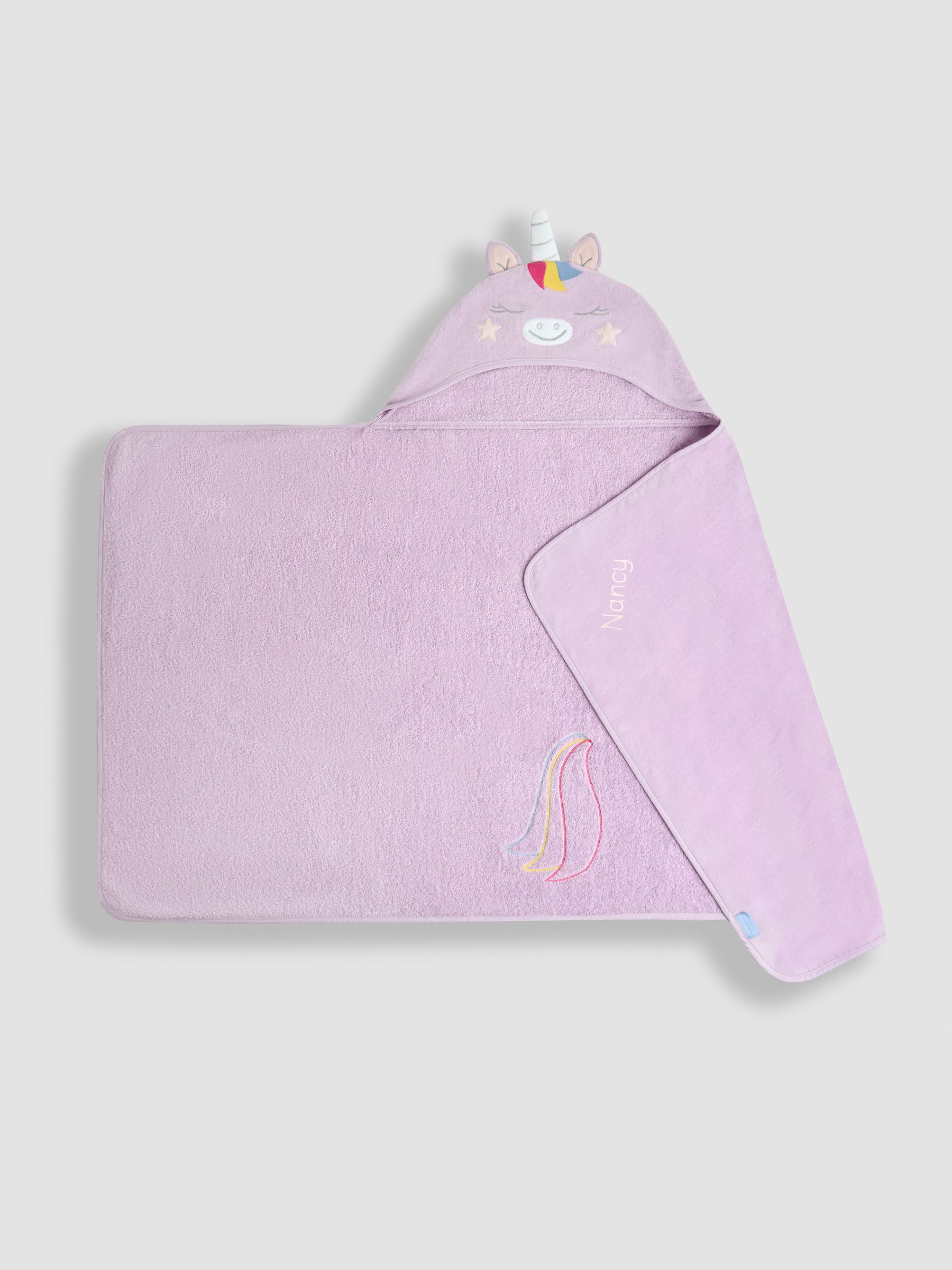 Personalised Large Unicorn Hooded Towel - Image 1 of 1