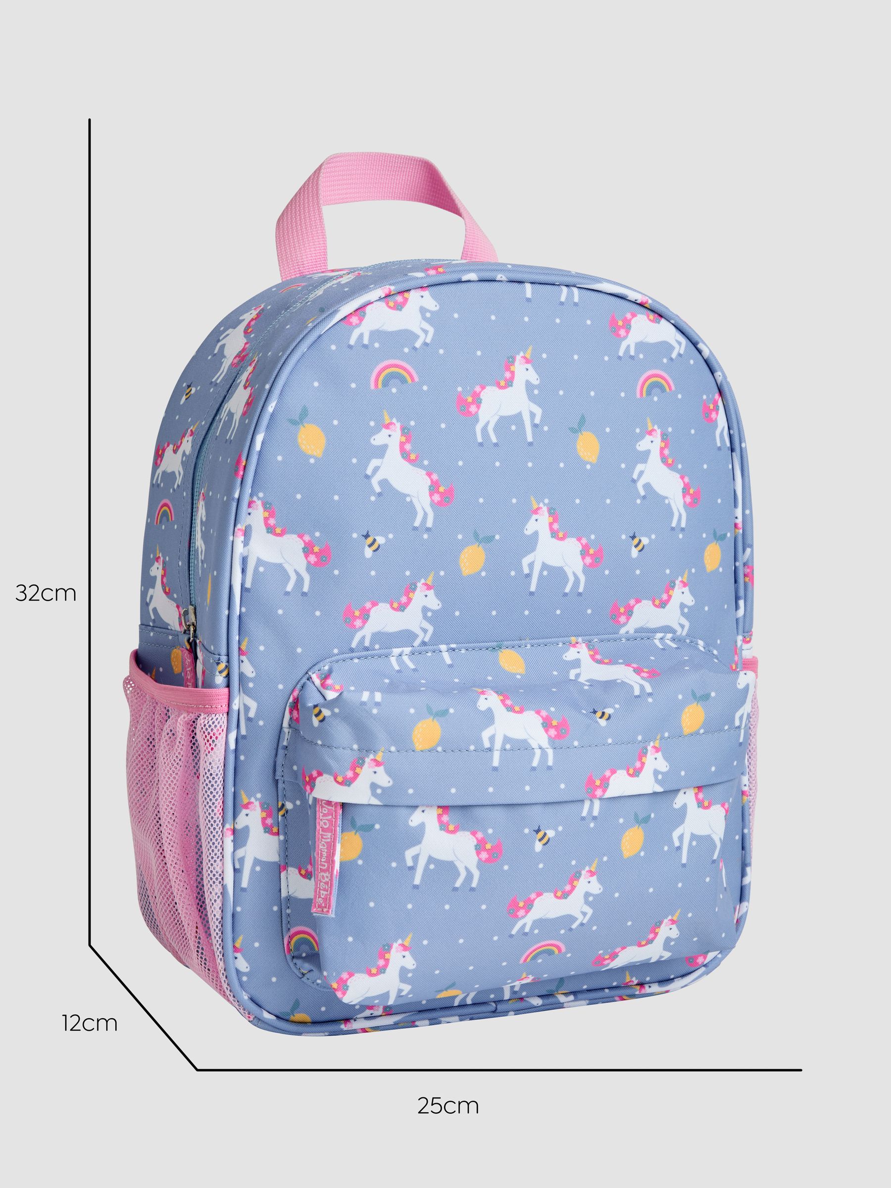 Purple Personalised Unicorn Medium Backpack - Image 5 of 7