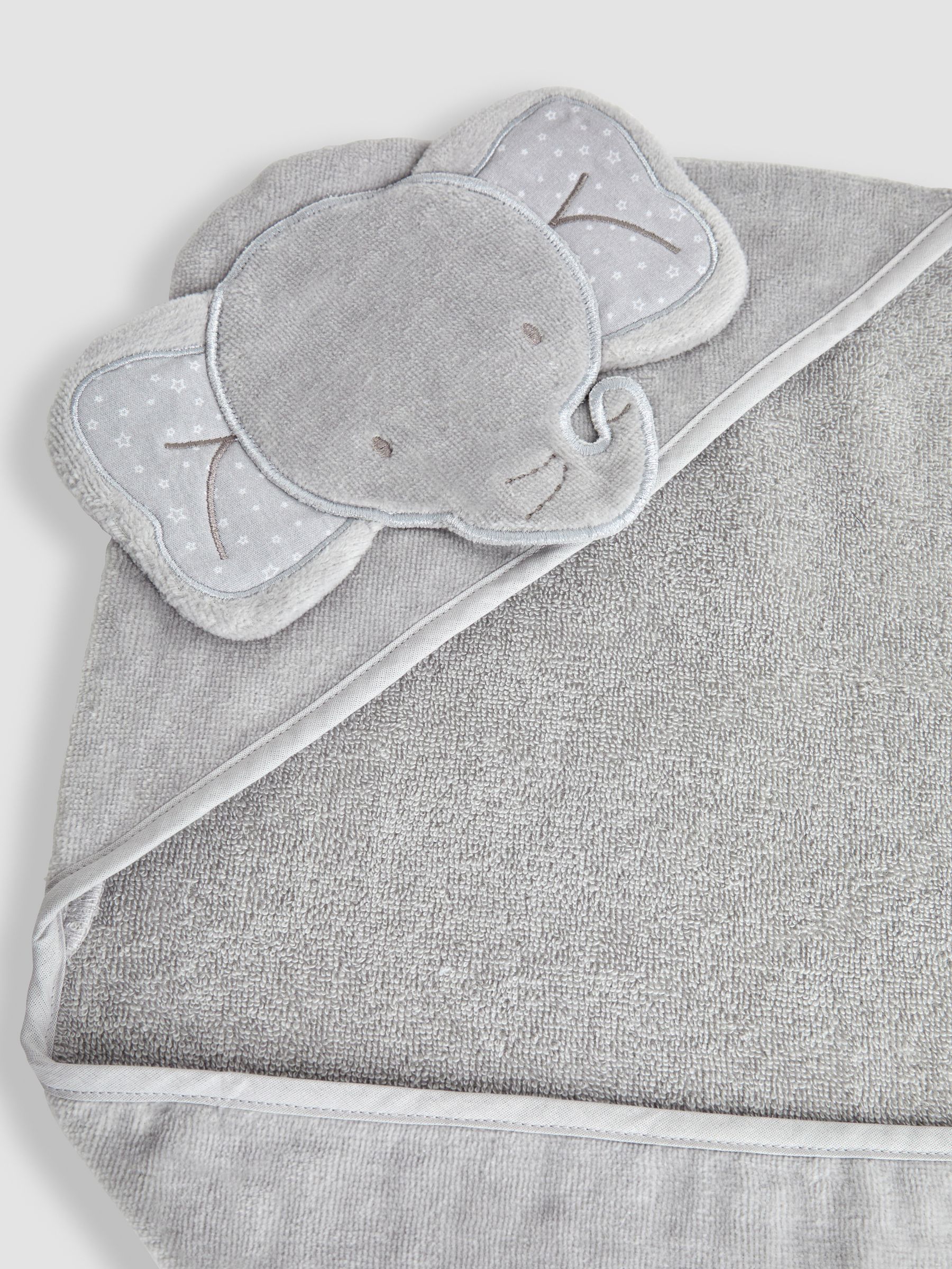 Personalised Grey Elephant Hooded Towel - Image 7 of 7