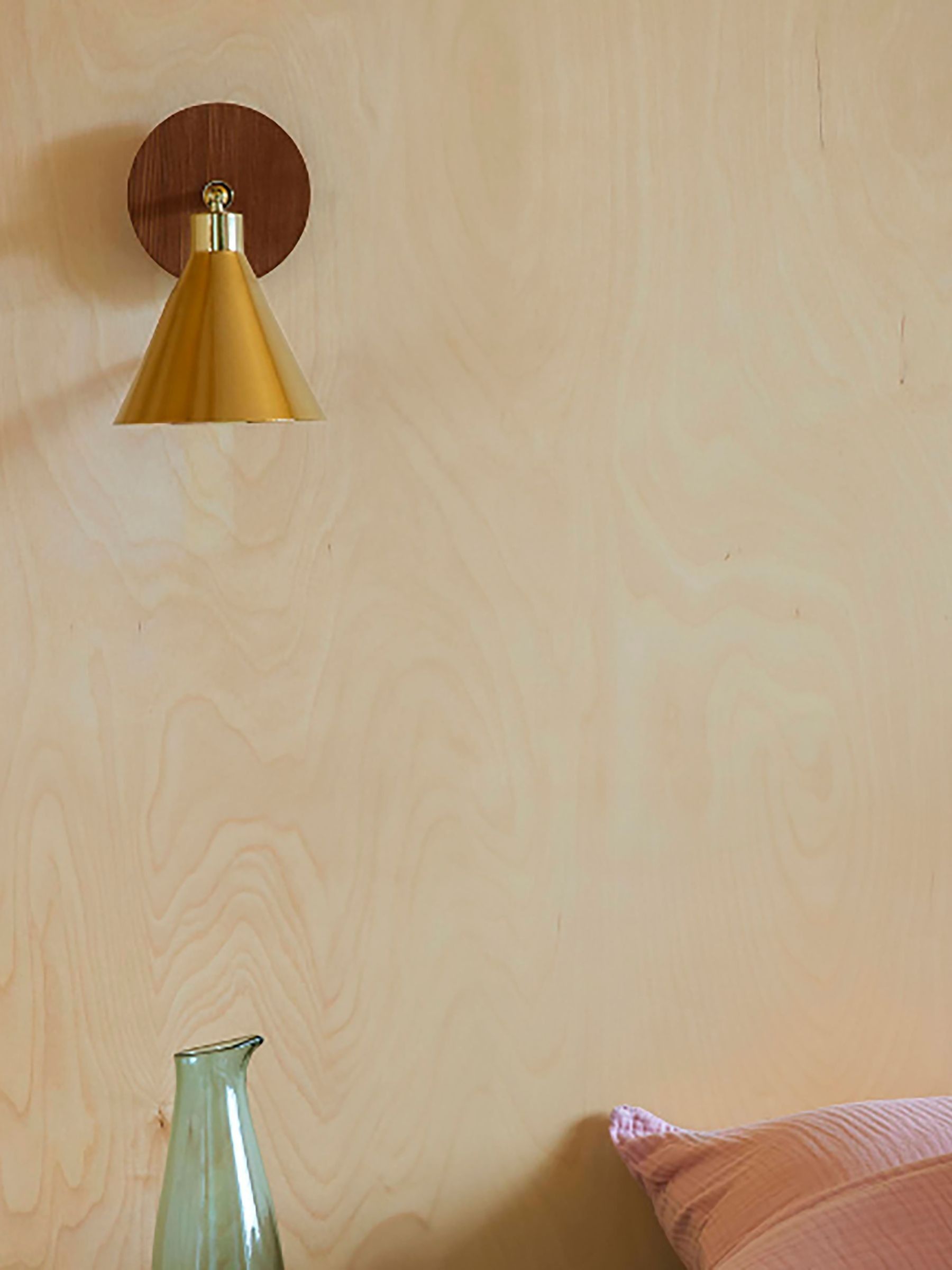 Brass Cone Wall Light - Image 1 of 6