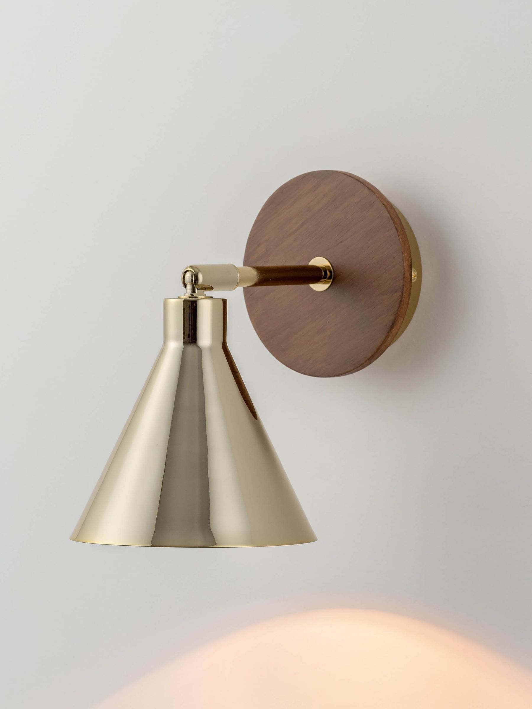 Brass Cone Wall Light - Image 3 of 6