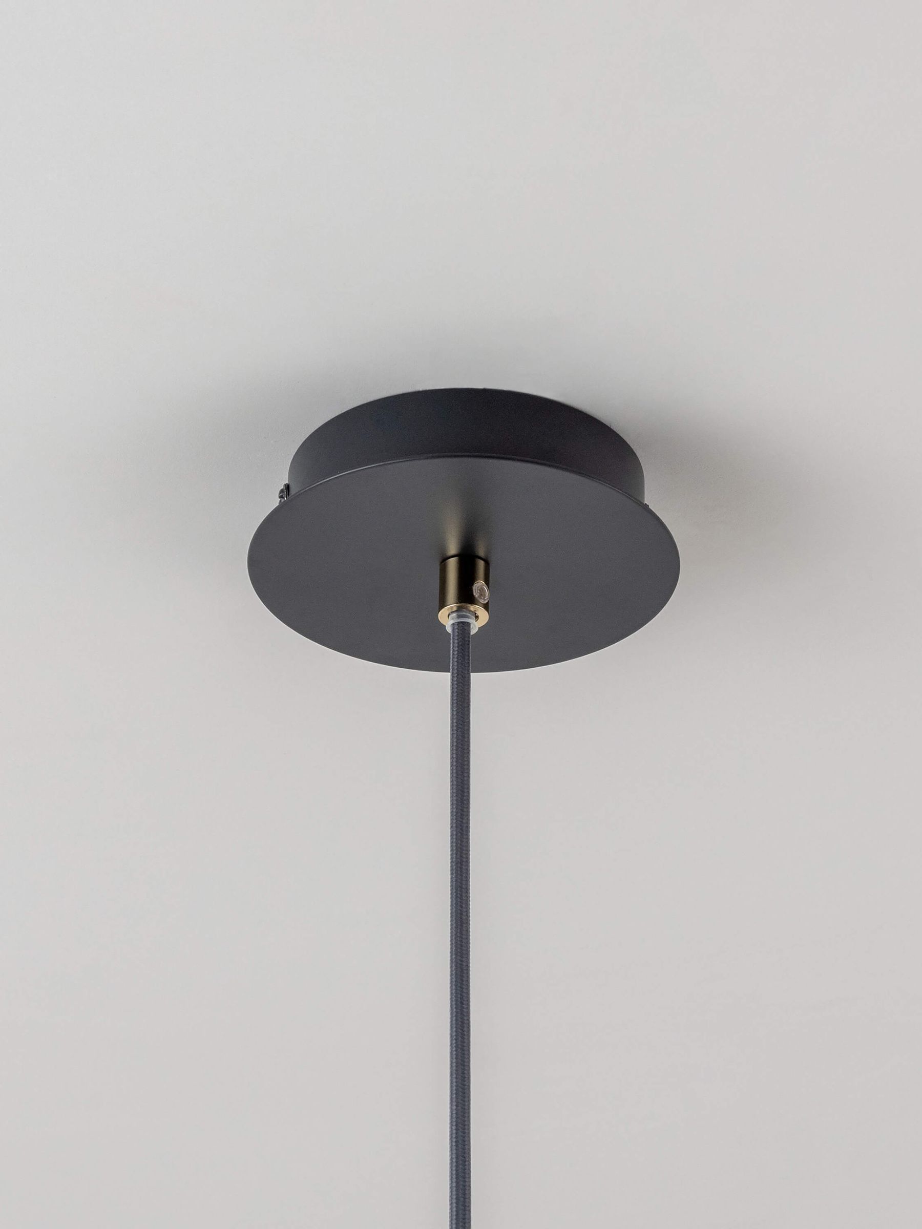 Houseof. Charcoal Grey Cone Pendant Ceiling Light - Image 6 of 6