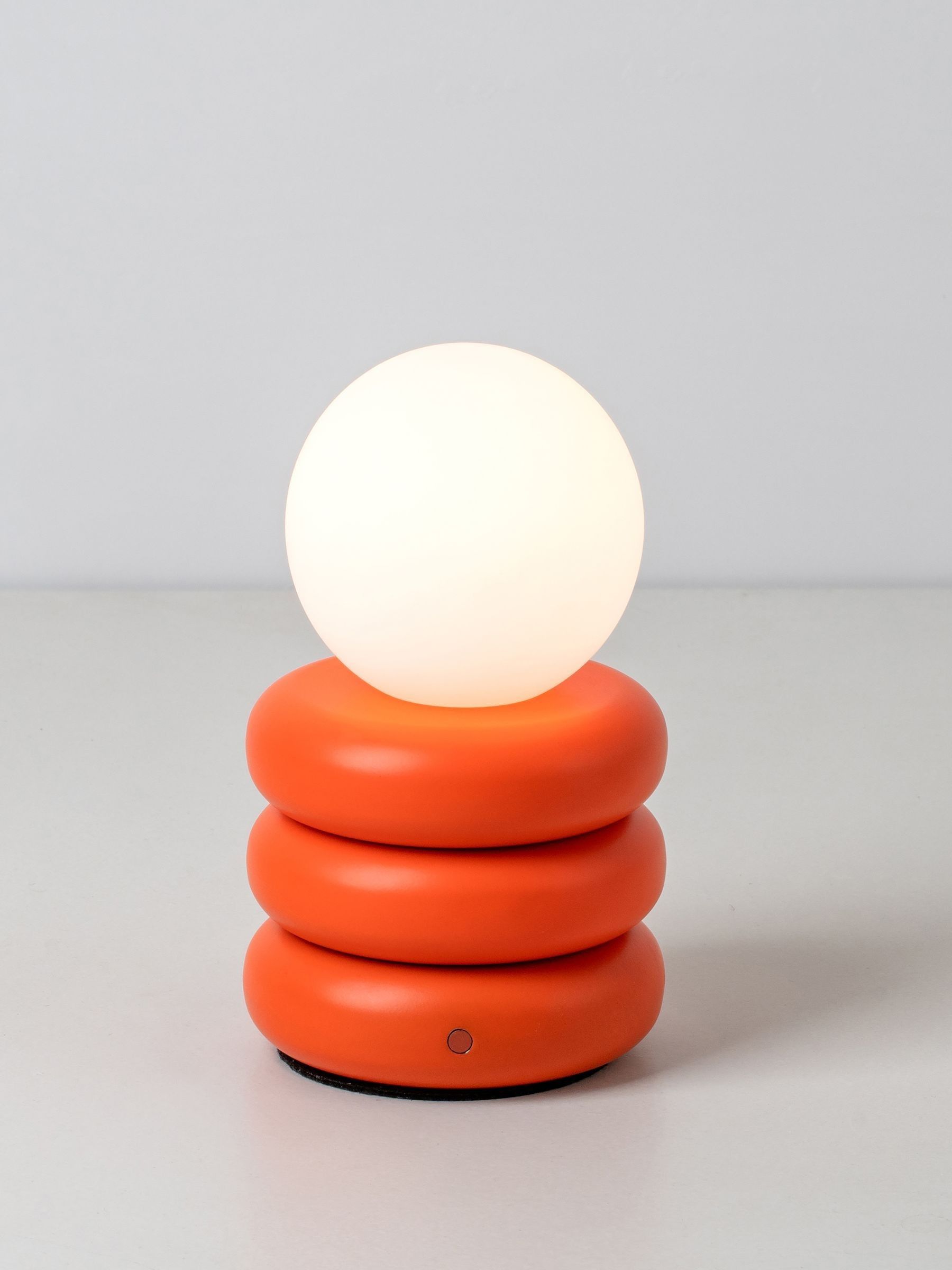Houseof. Peel Orange Tube Rechargeable Table Lamp - Image 3 of 6