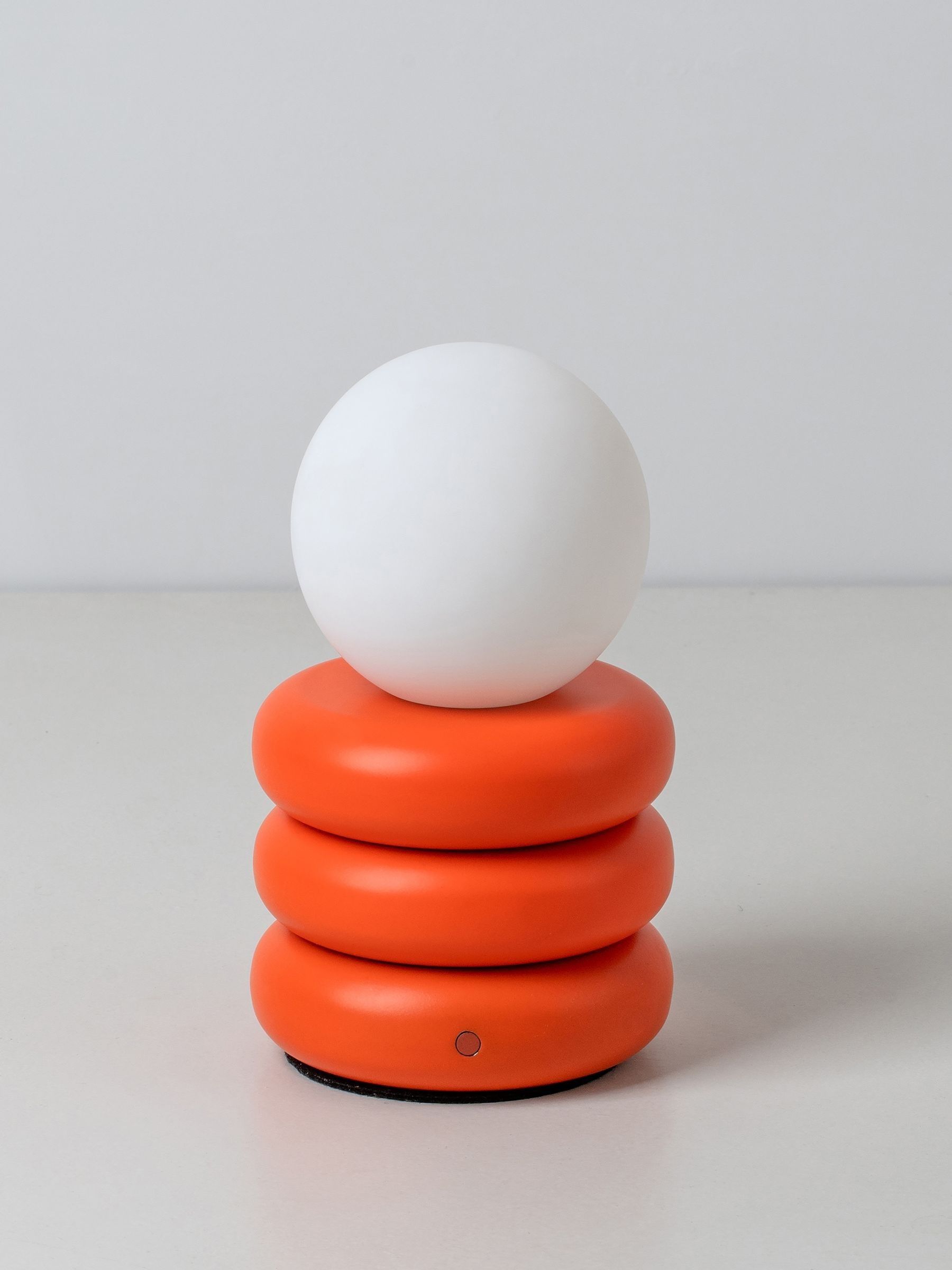 Houseof. Peel Orange Tube Rechargeable Table Lamp - Image 4 of 6