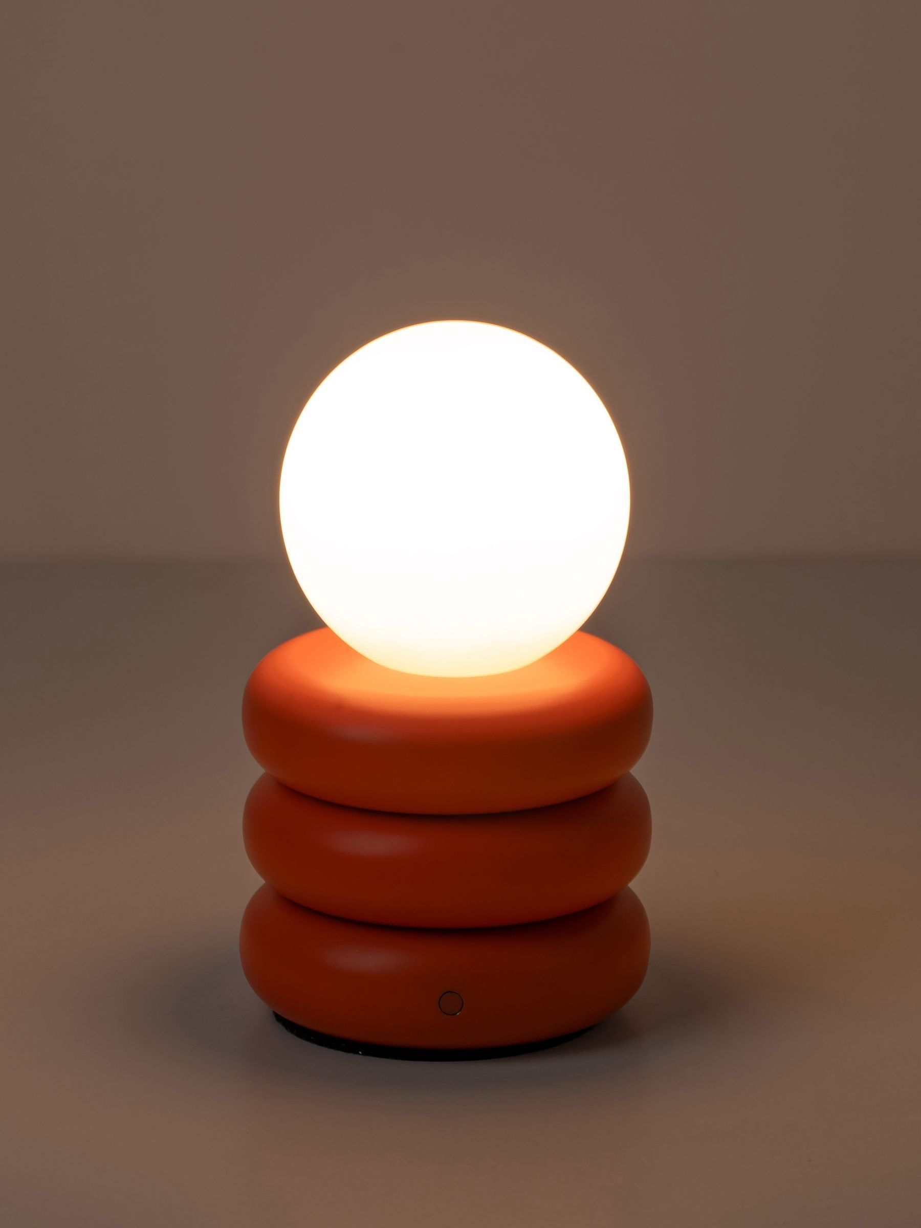 Houseof. Peel Orange Tube Rechargeable Table Lamp - Image 5 of 6