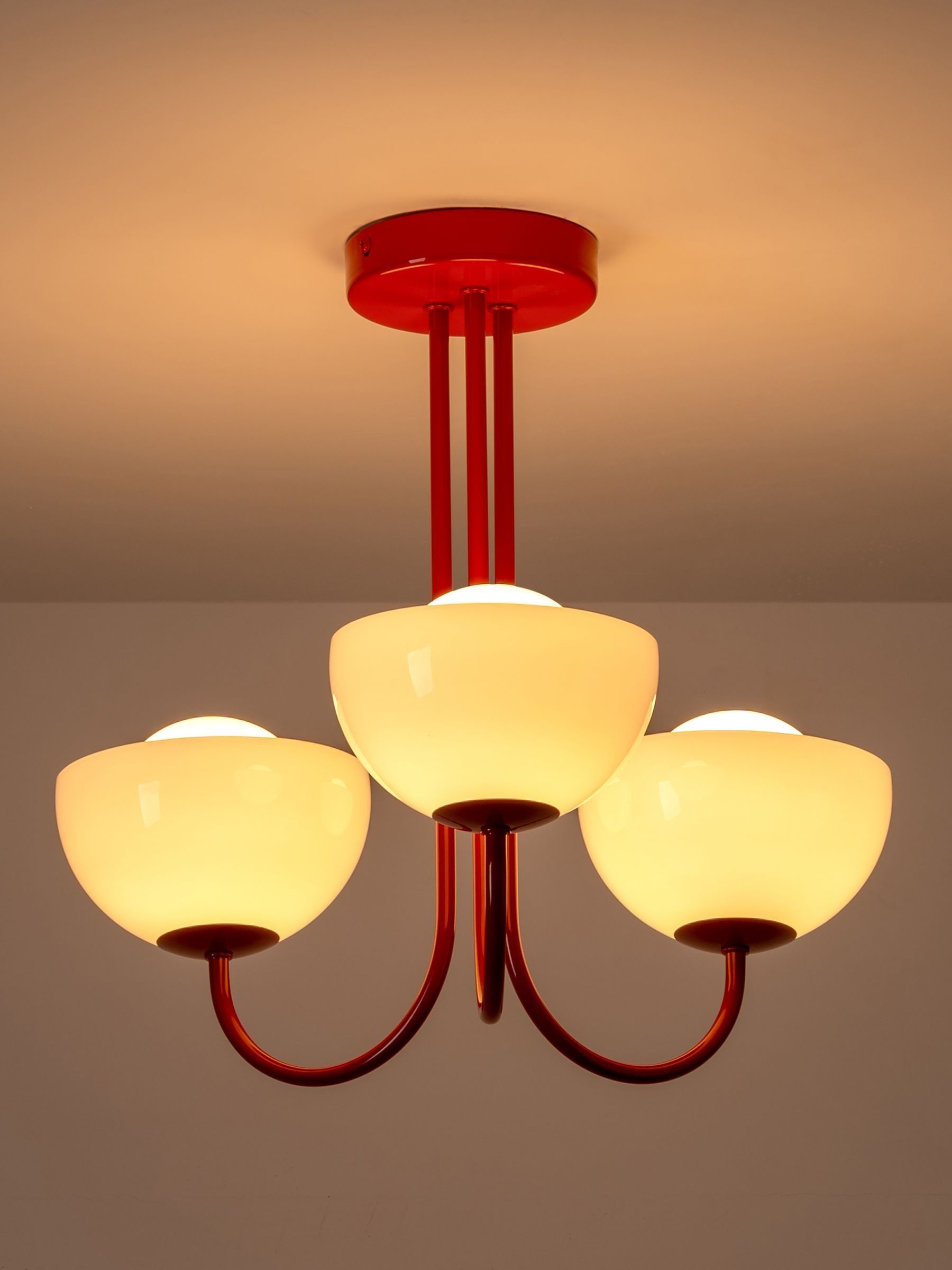 Houseof. Jam Red Glass Bowl Light - Image 4 of 6