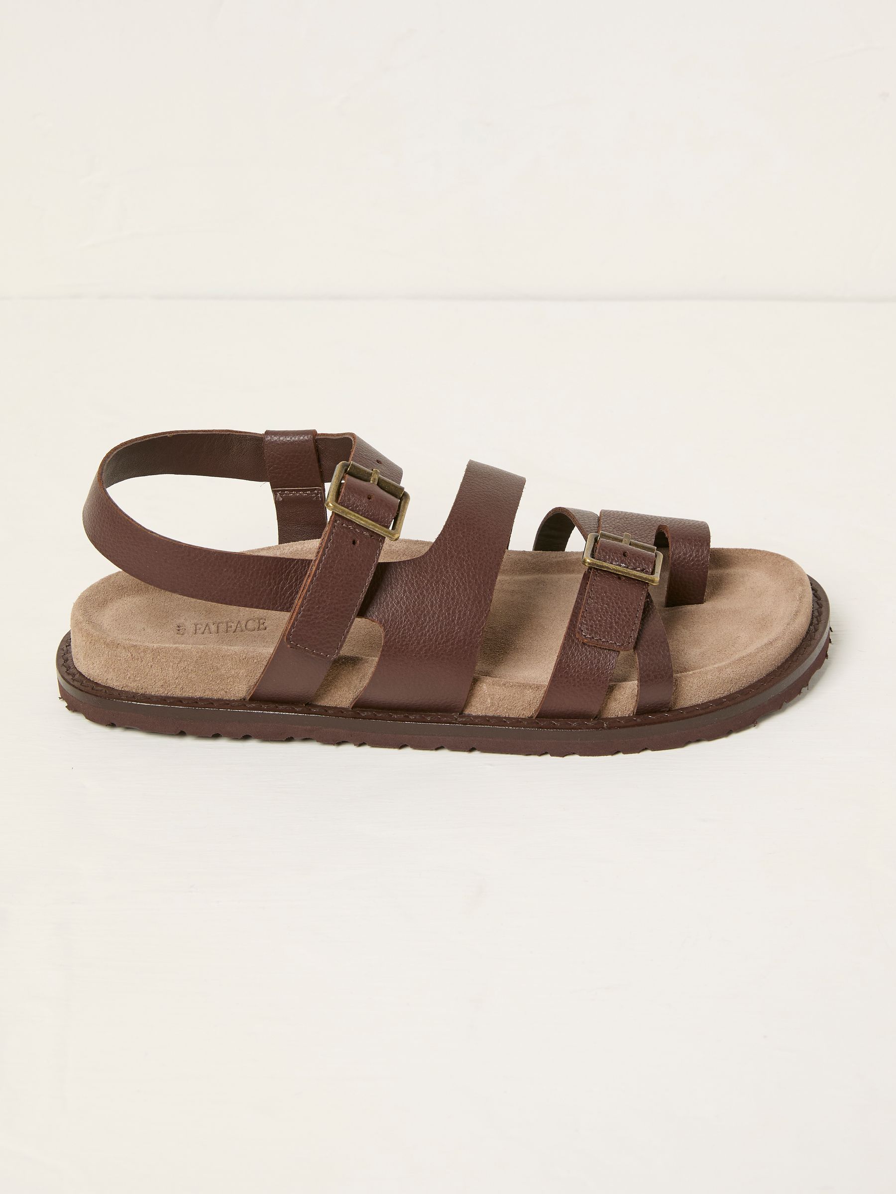 Chocolate Brown Toe Post Sandal - Image 1 of 3