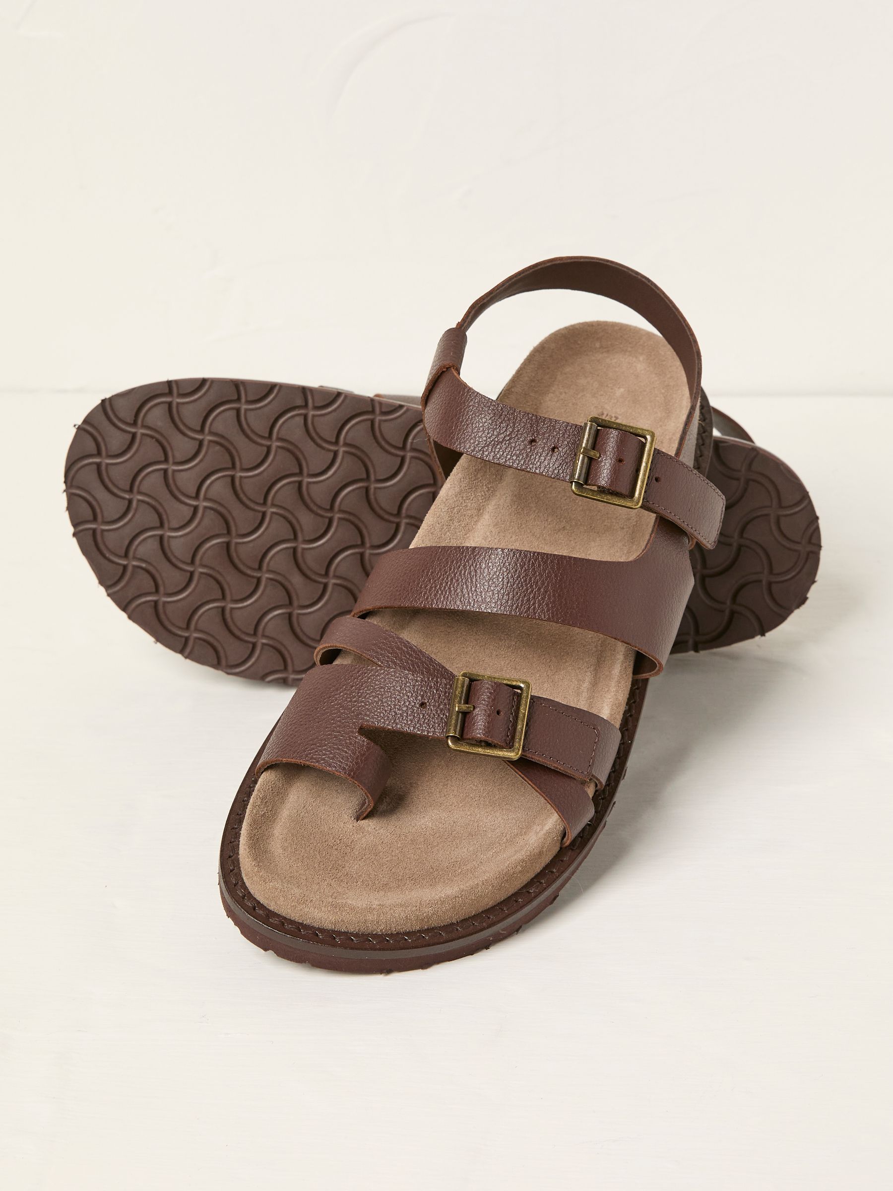 Chocolate Brown Toe Post Sandal - Image 2 of 3