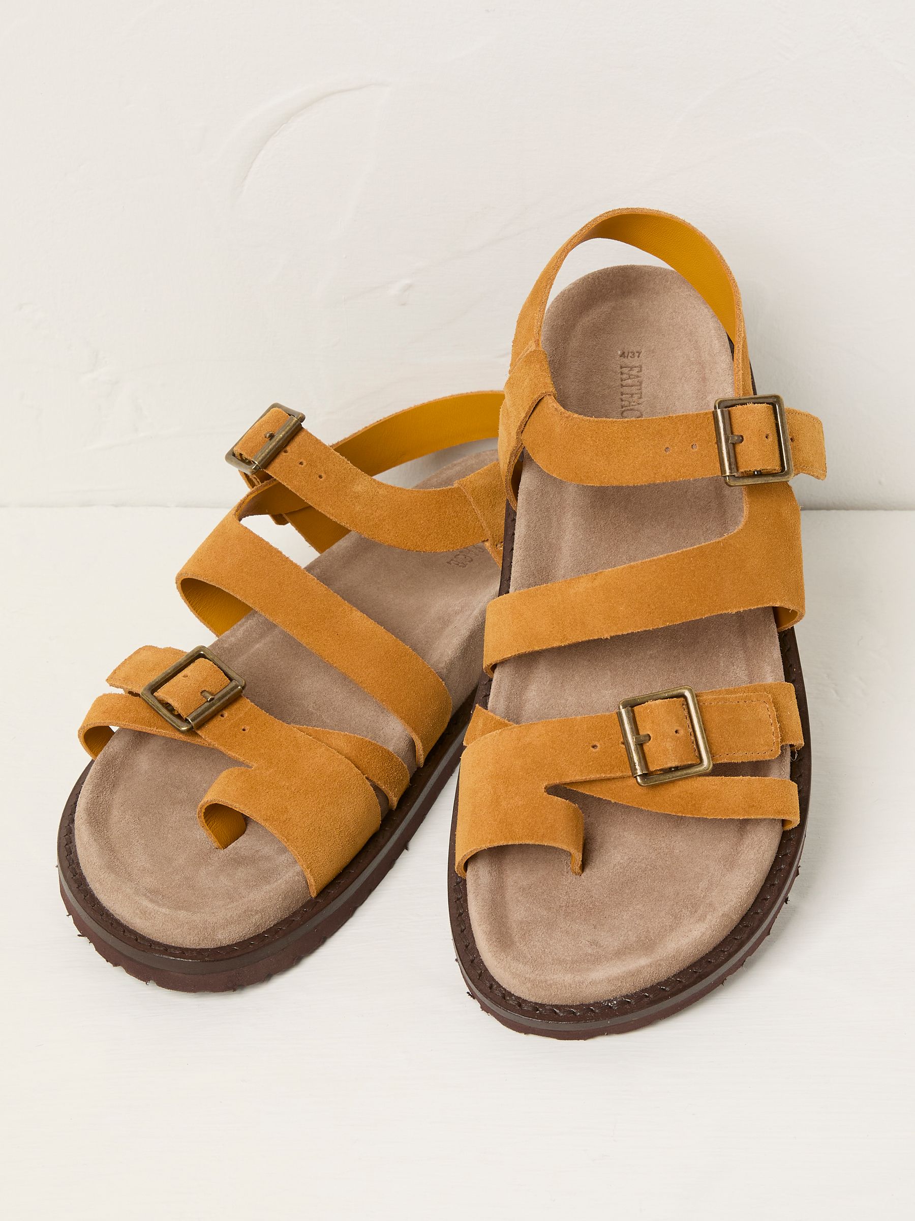 Ochre Yellow Toe Post Sandal - Image 3 of 3