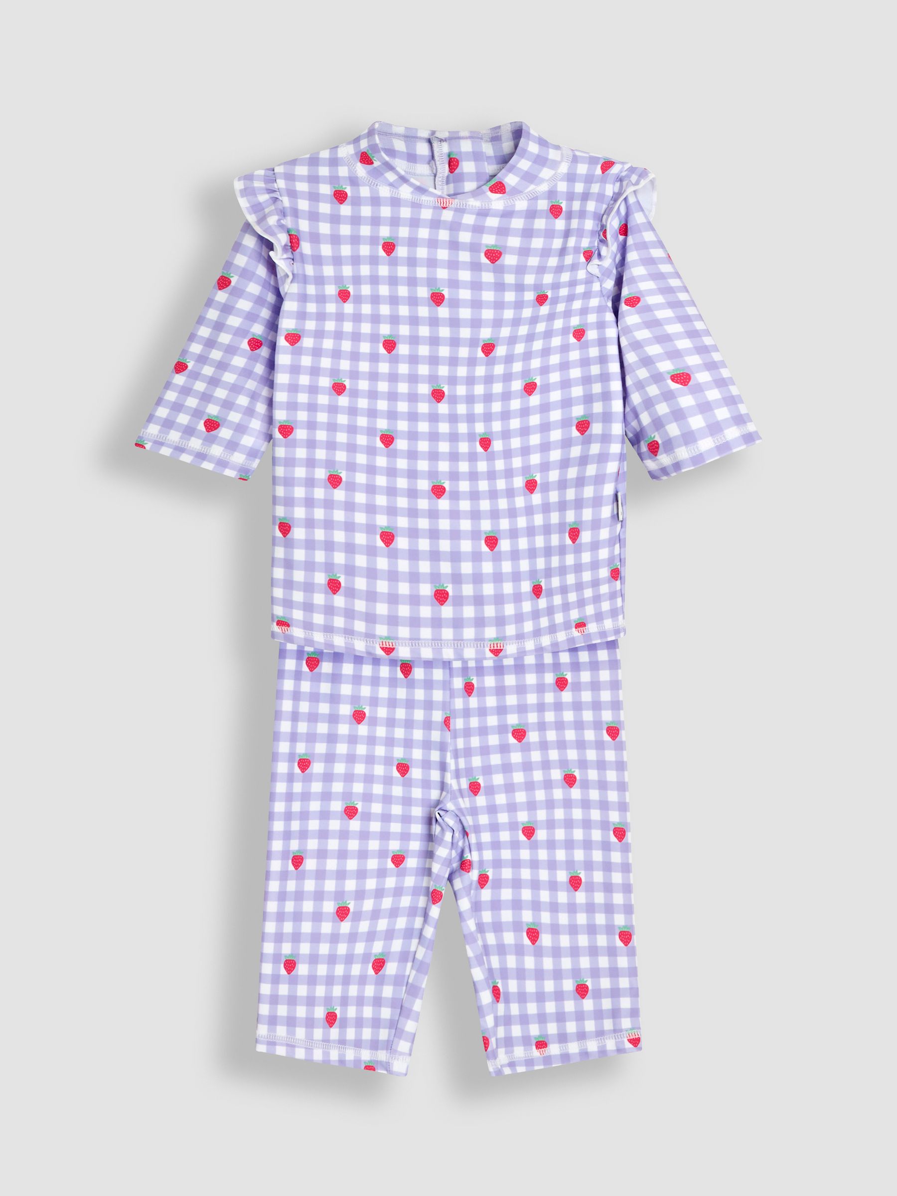 Gingham 2-Piece Sun Protection Suit - Image 1 of 6