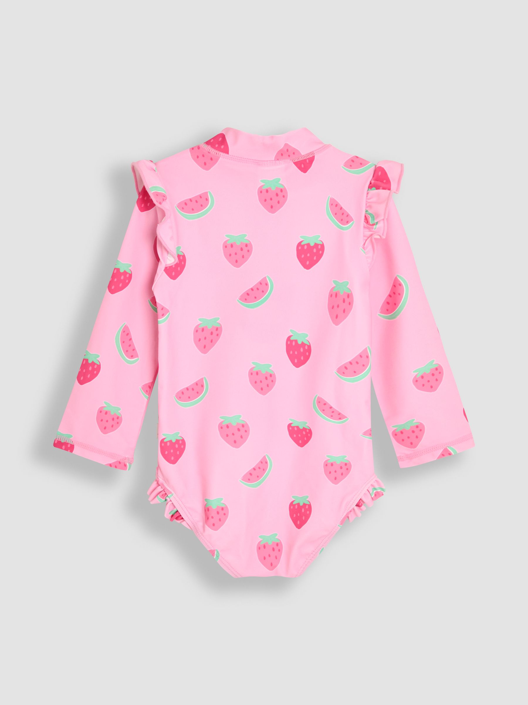 Multi Strawberry Long Sleeve Swimsuit - Image 2 of 3