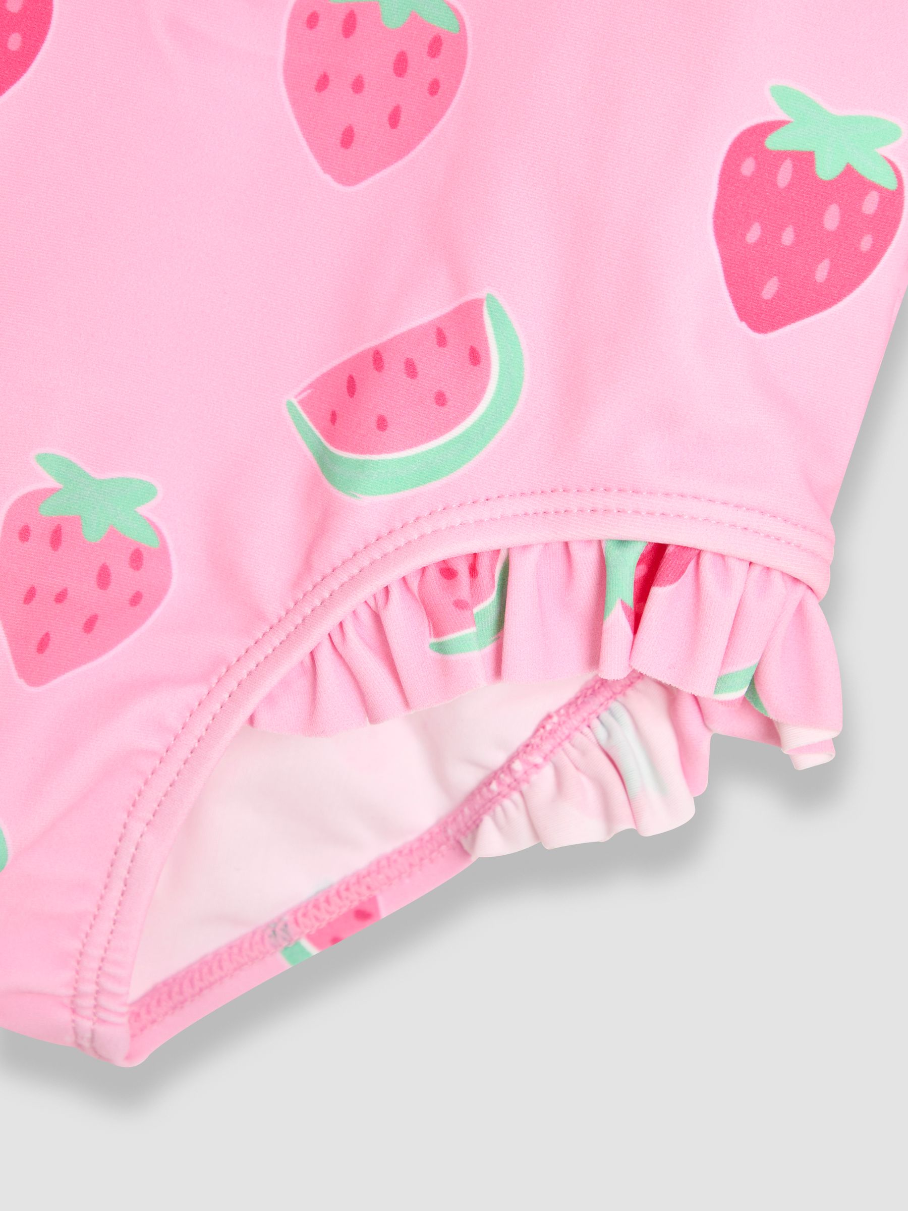 Multi Strawberry Long Sleeve Swimsuit - Image 3 of 3