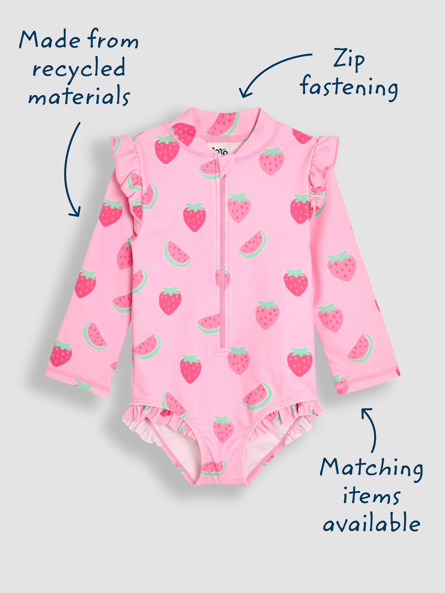 Multi Long Sleeve Sunsafe Swimsuit - Image 4 of 5