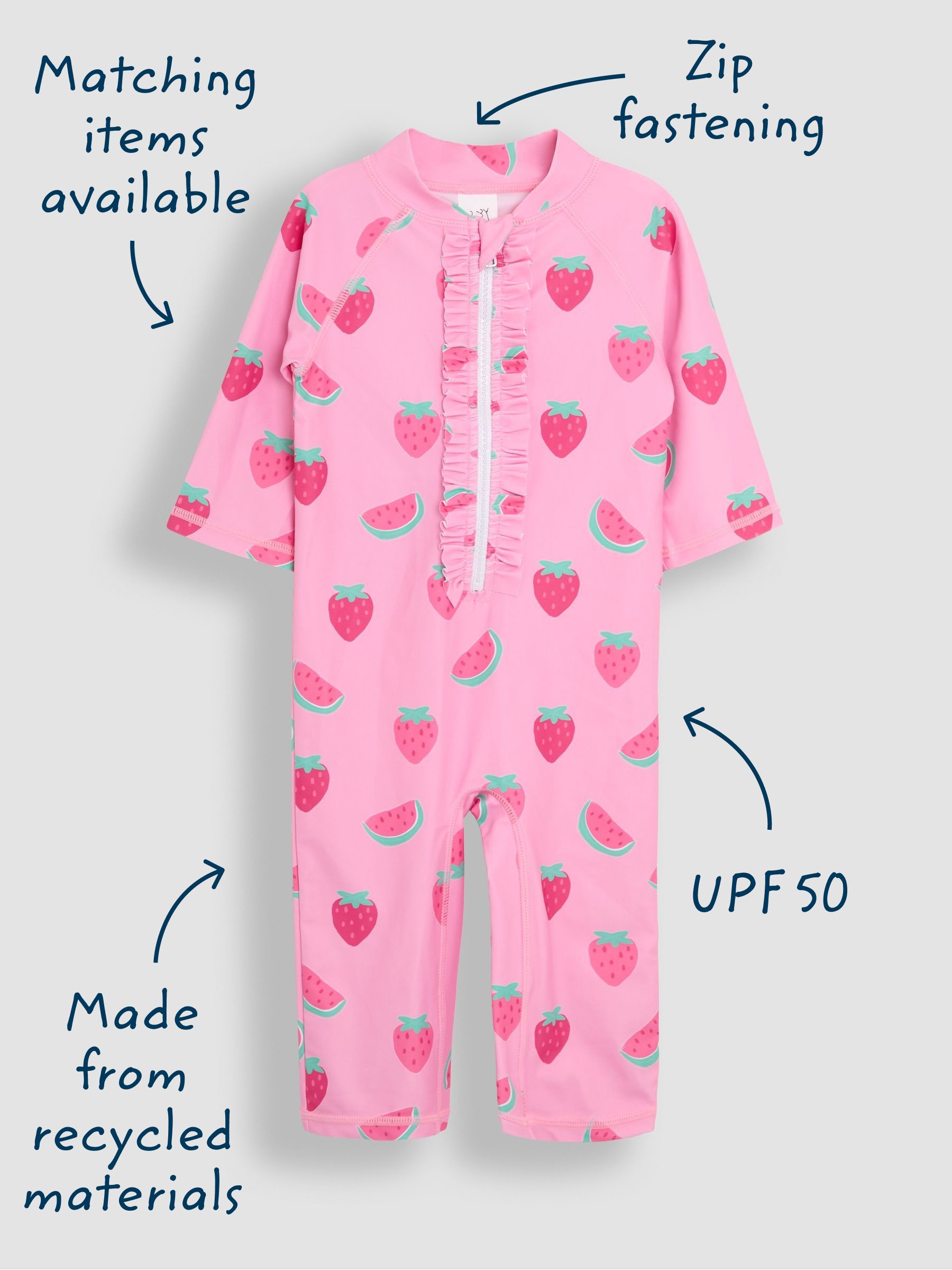 Multi Strawberry Sun Protection Suit - Image 5 of 5