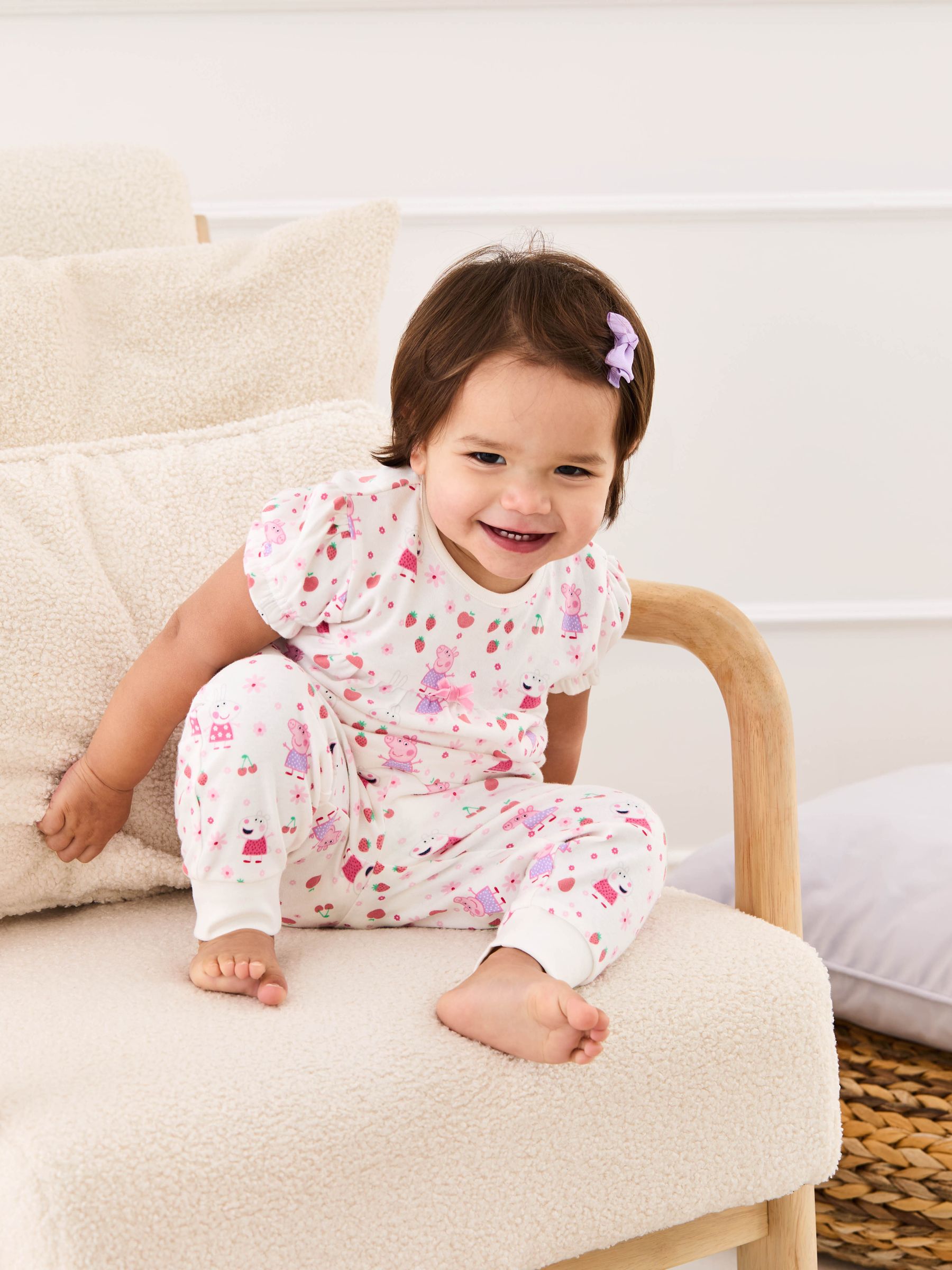 Cream Peppa Pig Jersey Pyjamas - Image 6 of 11
