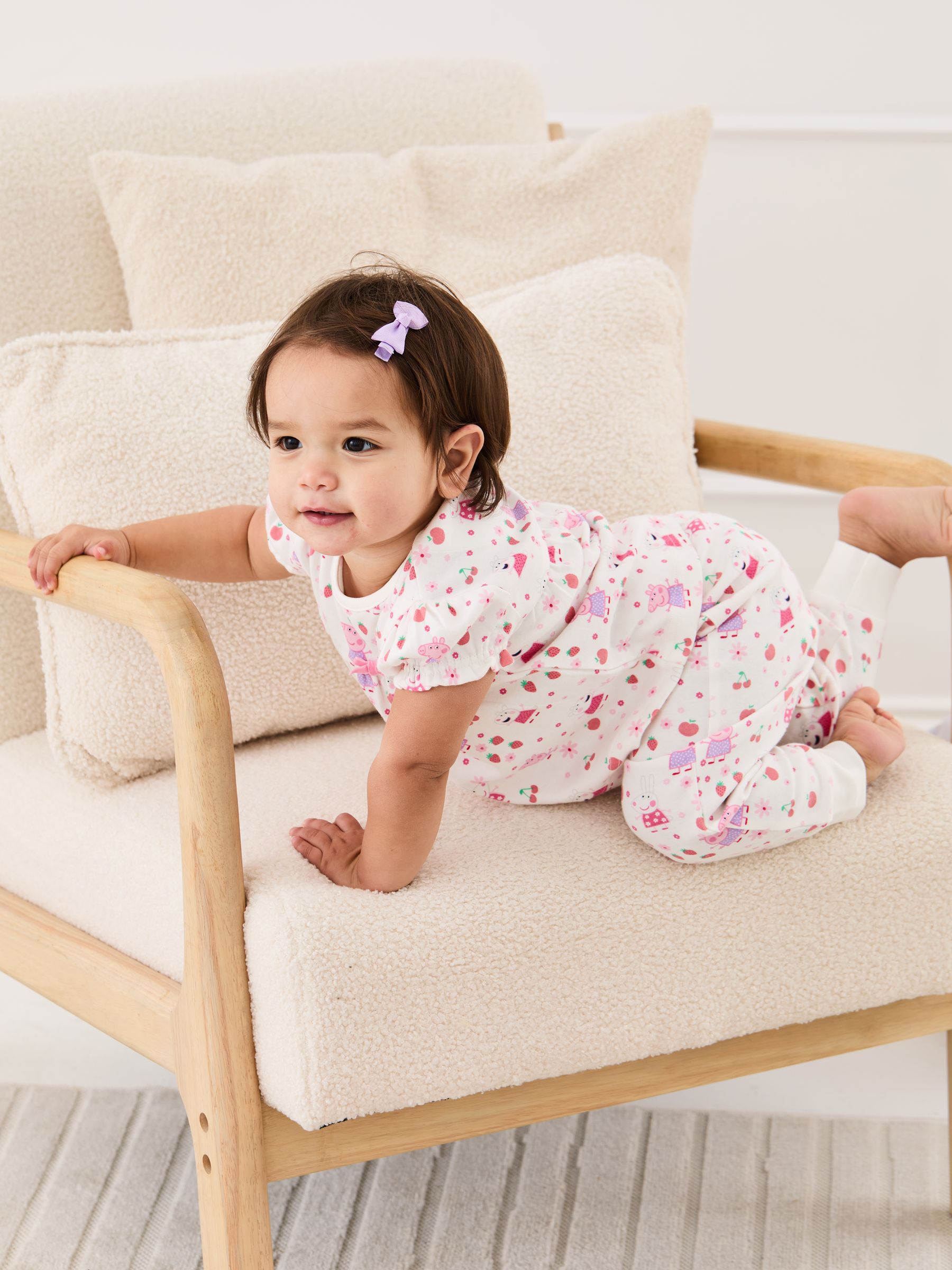 Cream Peppa Pig Jersey Pyjamas - Image 8 of 11