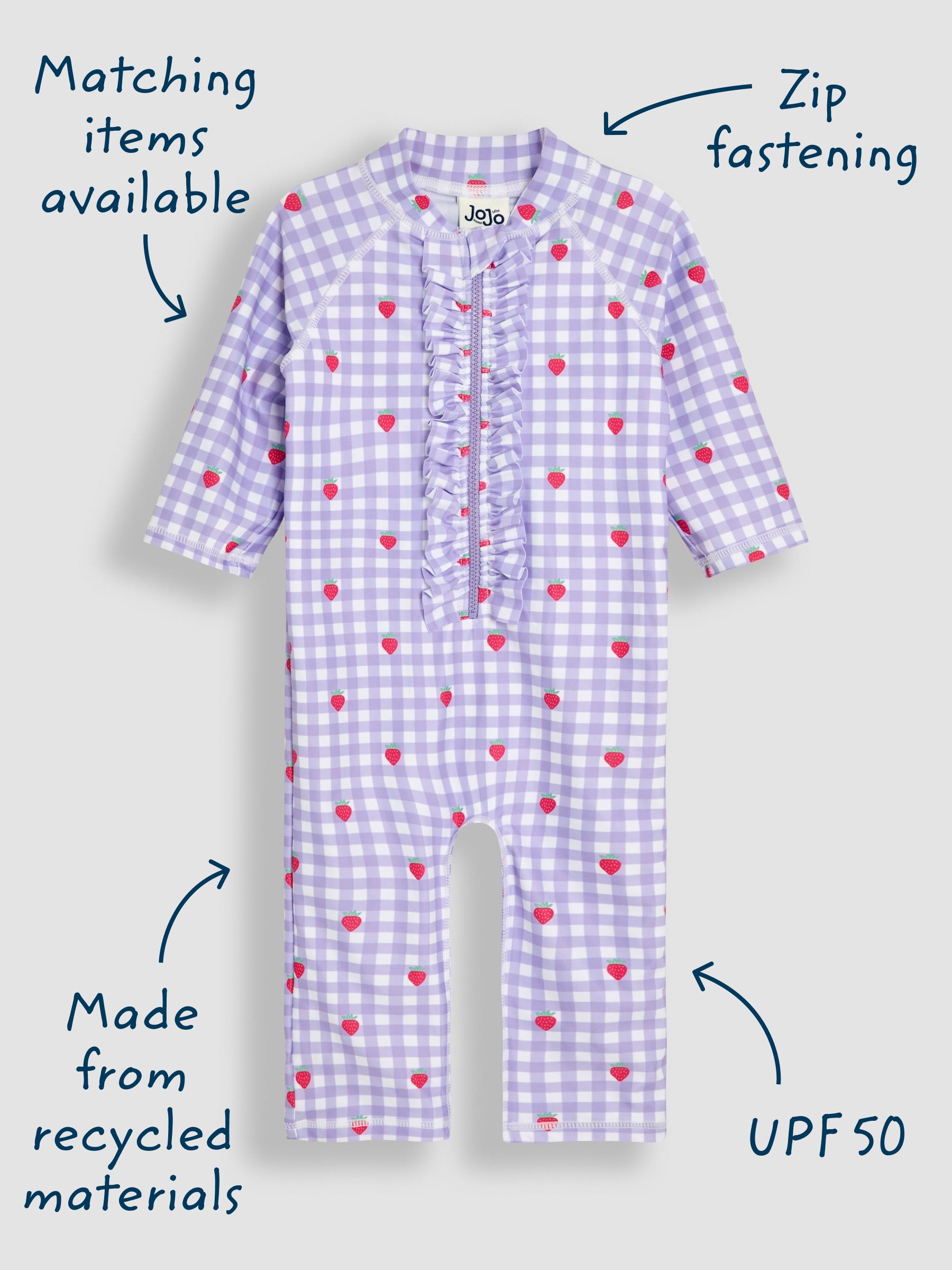 Gingham Sun Protection Suit - Image 2 of 5