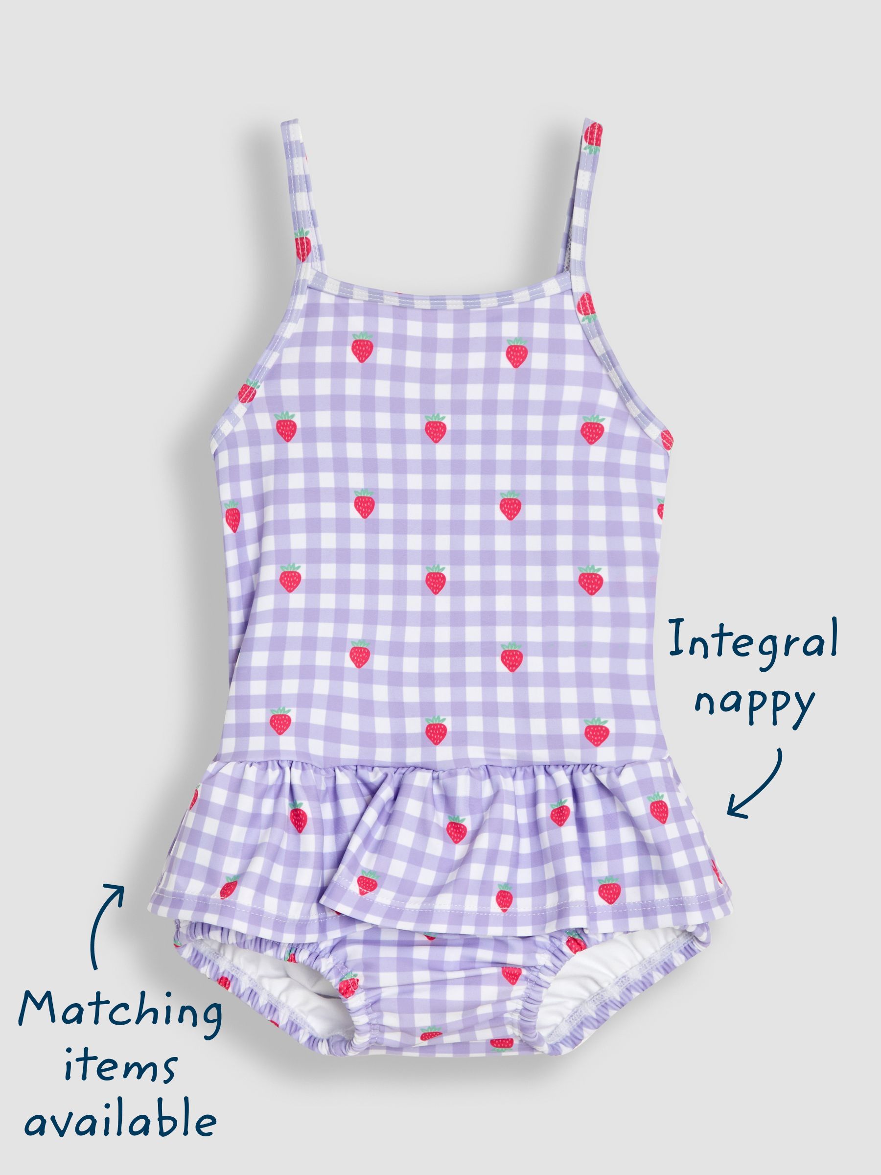 Stripe Swimsuit with Nappy - Image 3 of 5