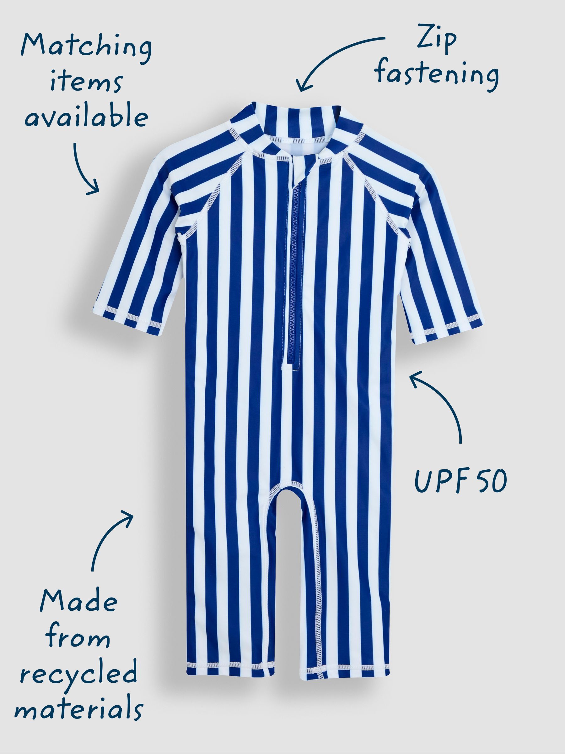 Stripe Sun Protection Suit - Image 3 of 10