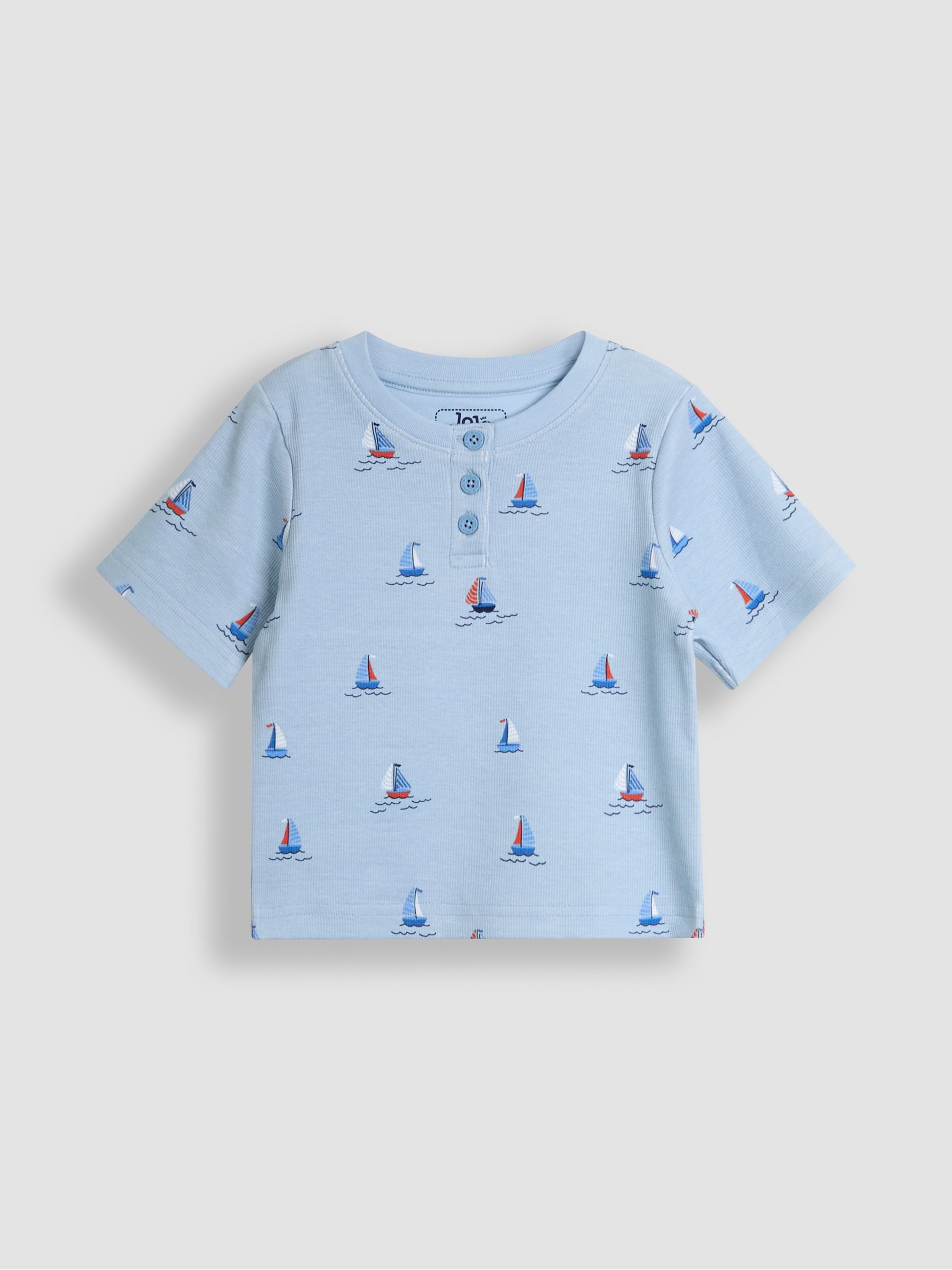 Blue 2-Pack Print Ribbed Jersey Pyjamas - Image 3 of 13