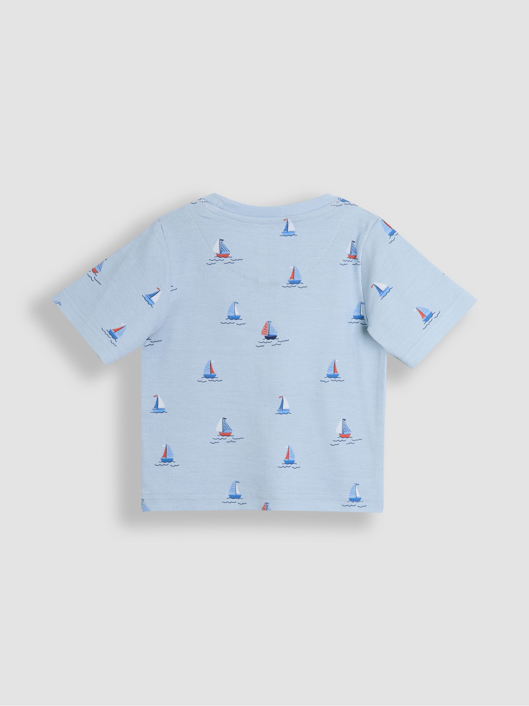 Blue 2-Pack Print Ribbed Jersey Pyjamas - Image 4 of 13