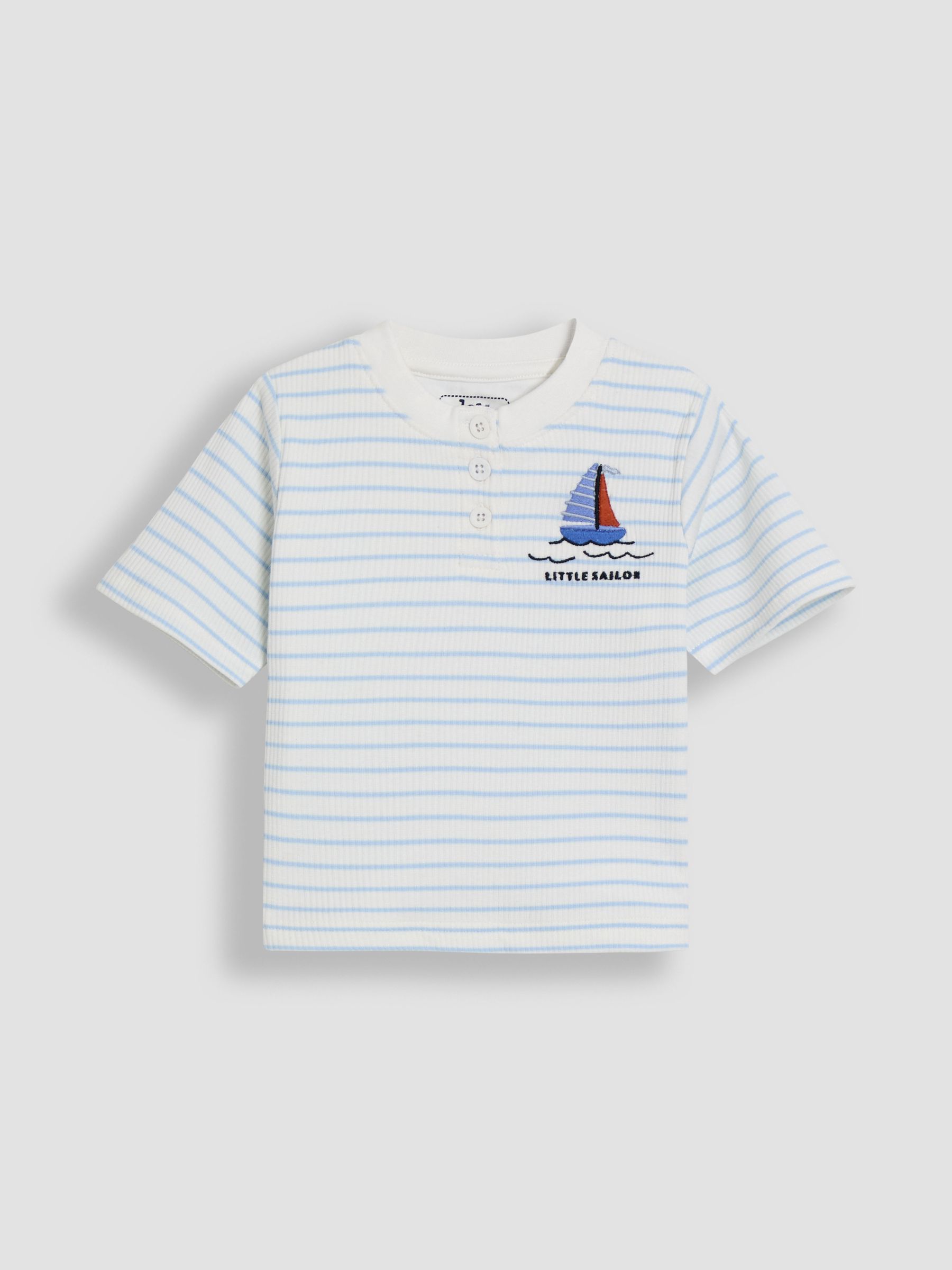 Blue 2-Pack Print Ribbed Jersey Pyjamas - Image 7 of 13