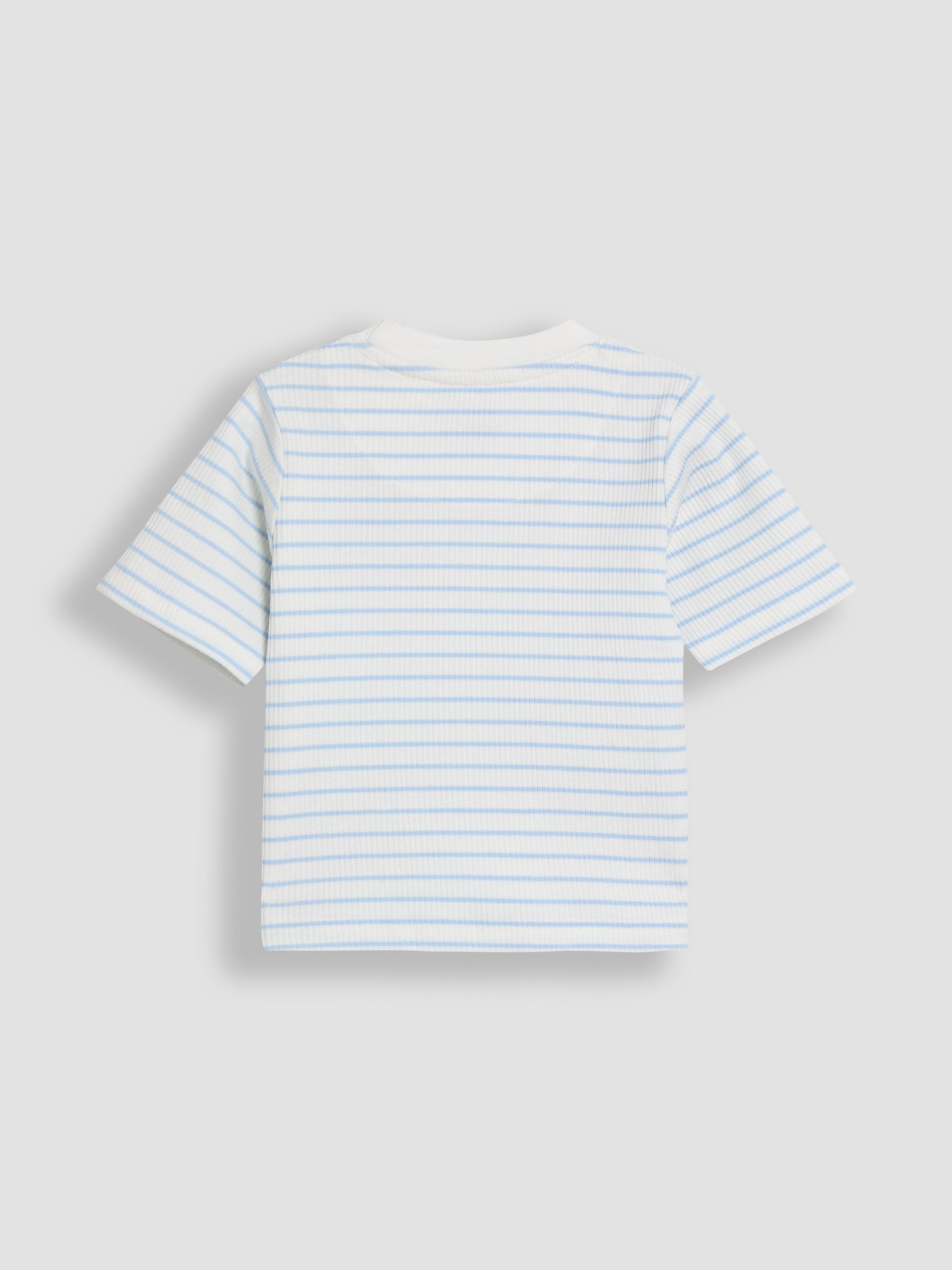 Blue 2-Pack Print Ribbed Jersey Pyjamas - Image 8 of 13