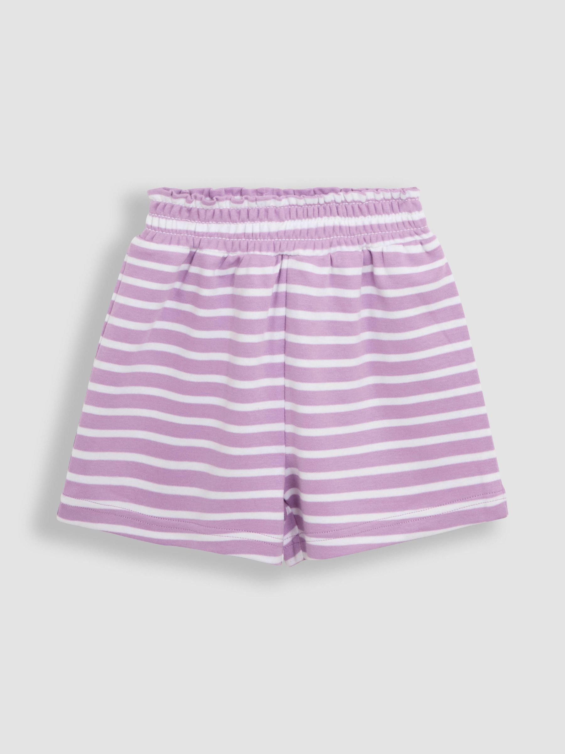 Lilac Print Short Jersey 100% Cotton Pyjamas 2 Pack - Image 10 of 11