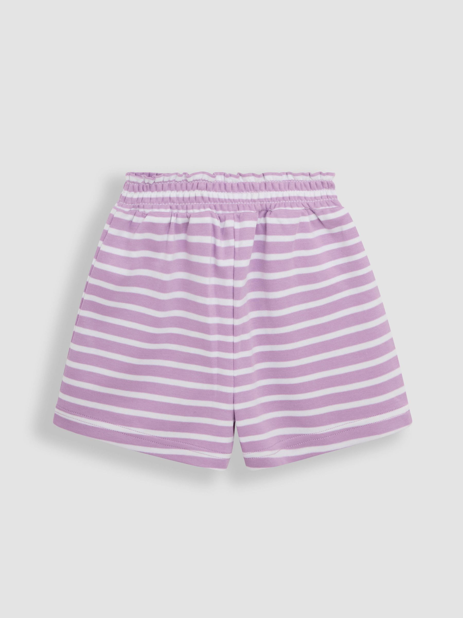 Lilac Print Short Jersey 100% Cotton Pyjamas 2 Pack - Image 11 of 11