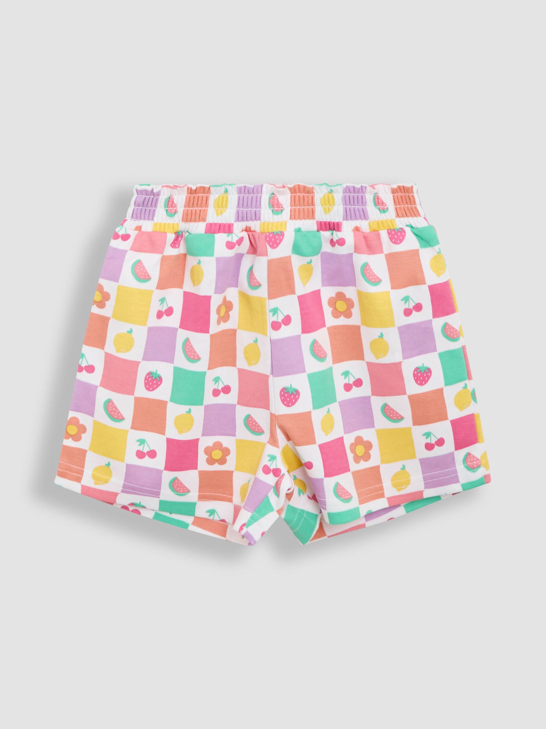 Lilac Print Short Jersey 100% Cotton Pyjamas 2 Pack - Image 6 of 11