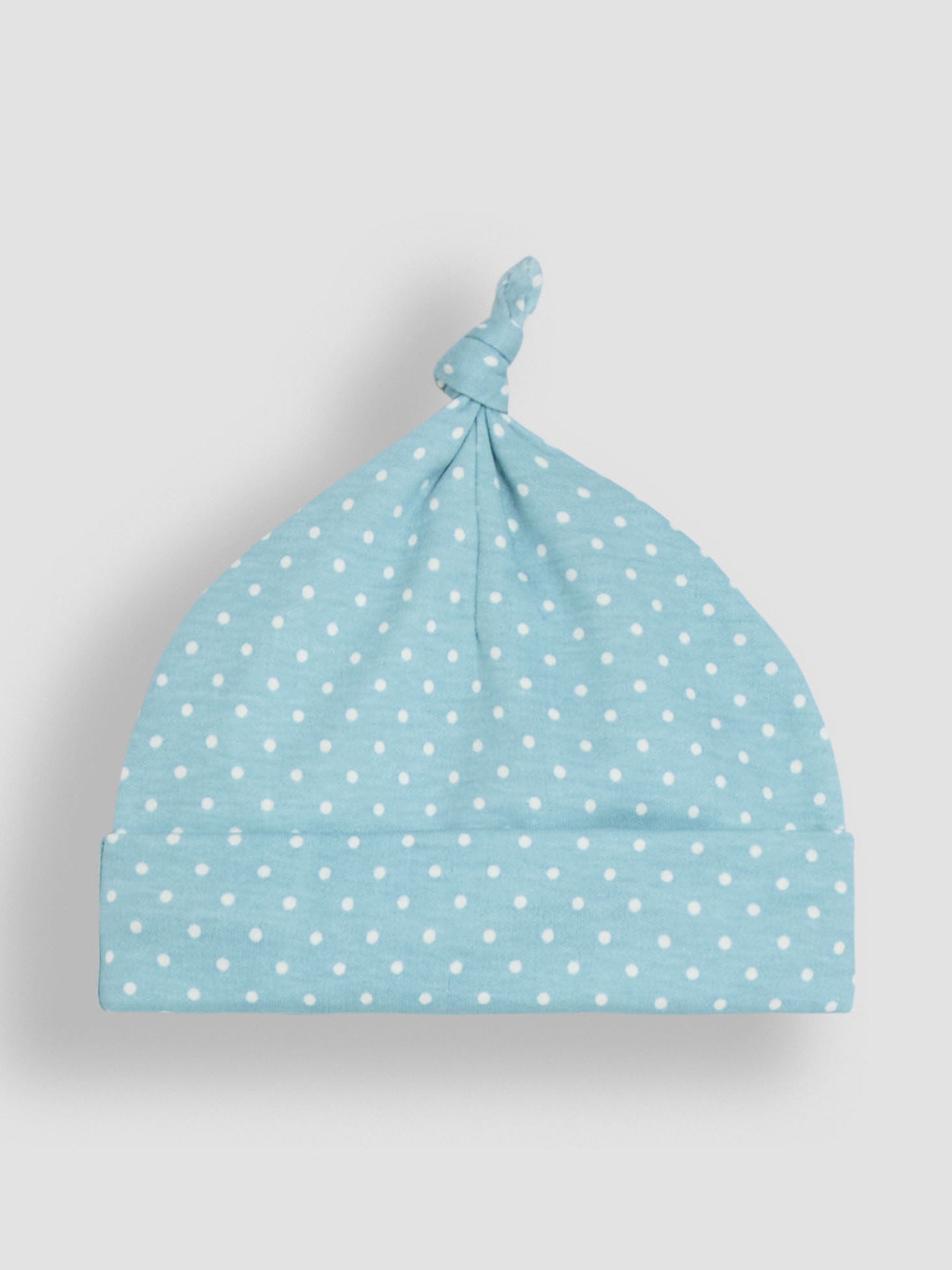 Duck Egg 100% Cotton Bee Embroidered Baby Hat - Image 2 of 3