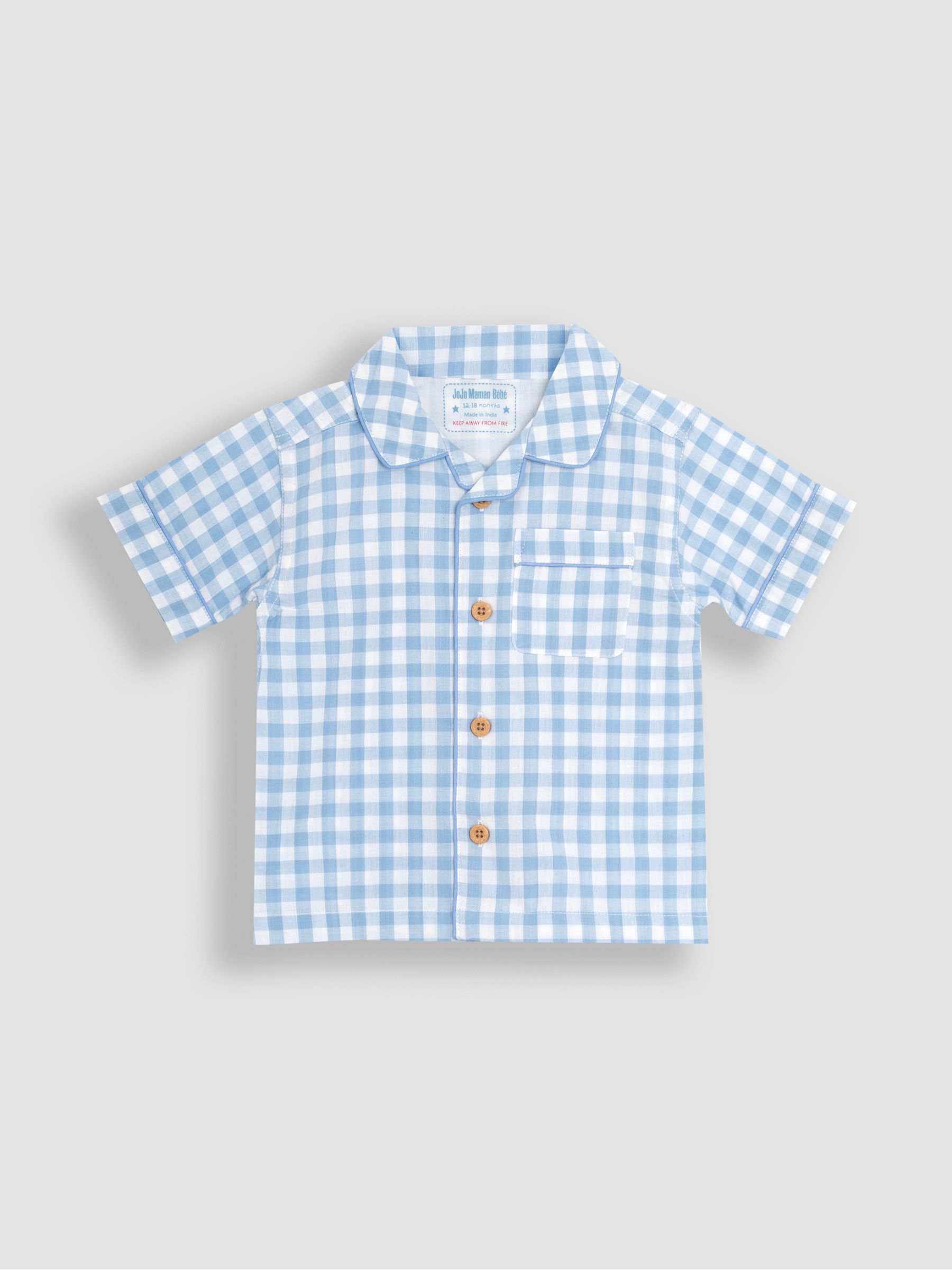 Blue Woven Classic Pyjamas - Image 2 of 5