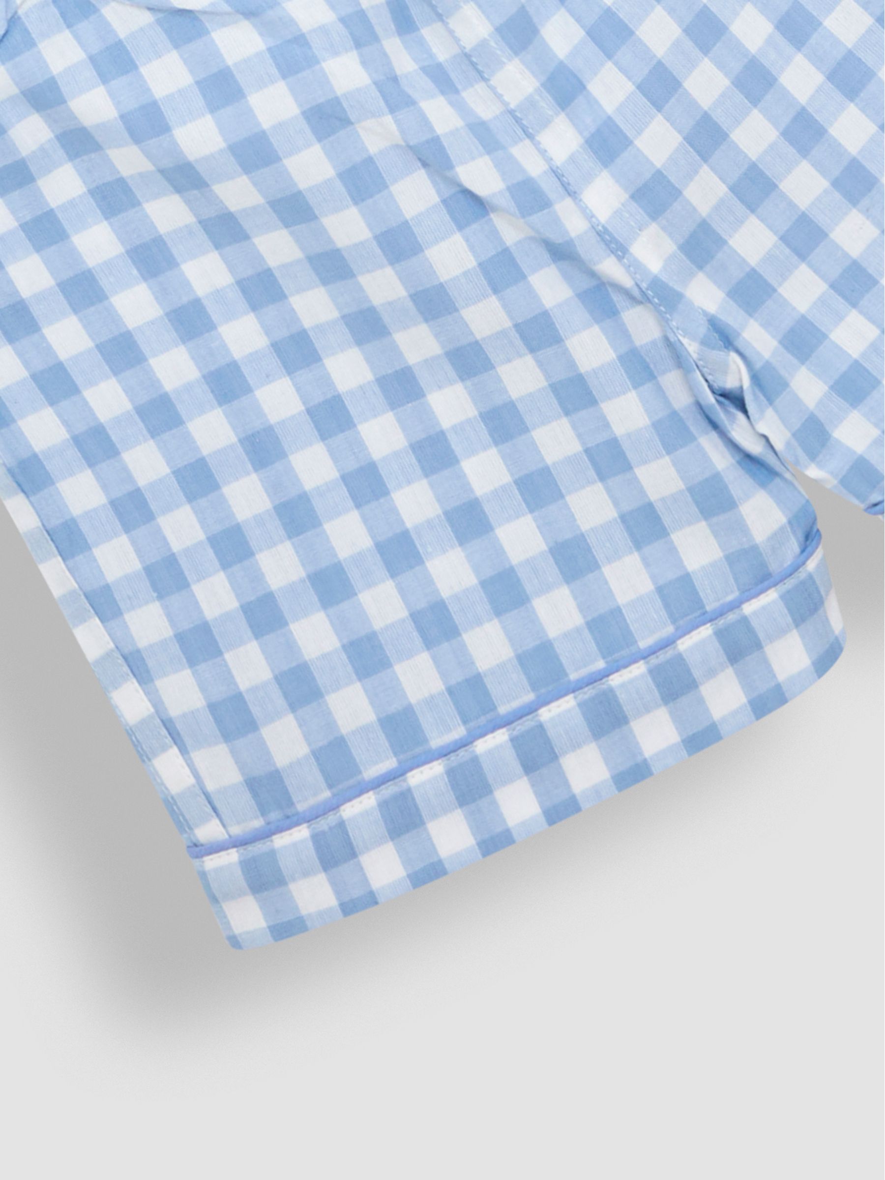 Blue Woven Classic Pyjamas - Image 5 of 5