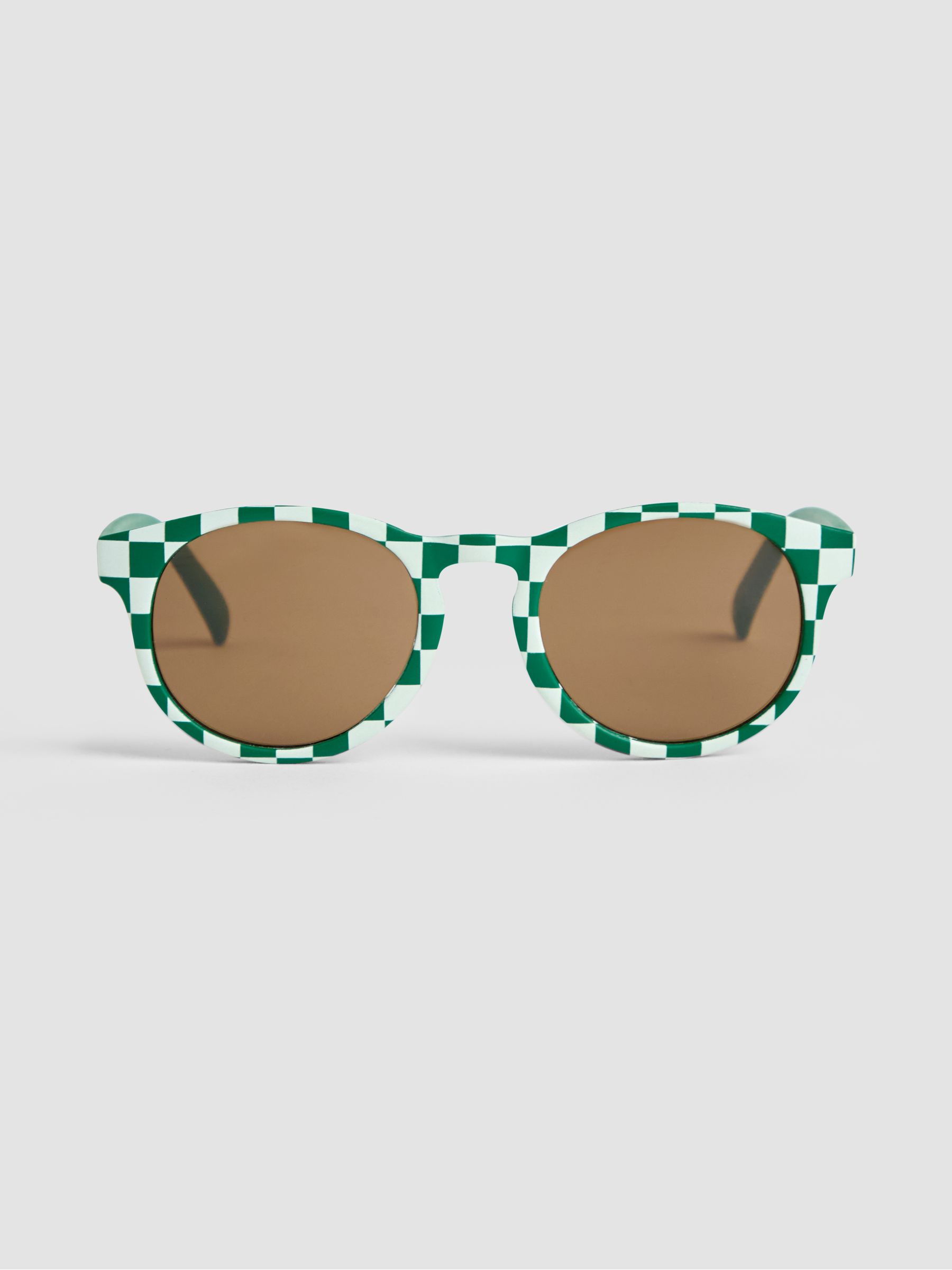 Green Rounded Sunglasses - Image 2 of 4