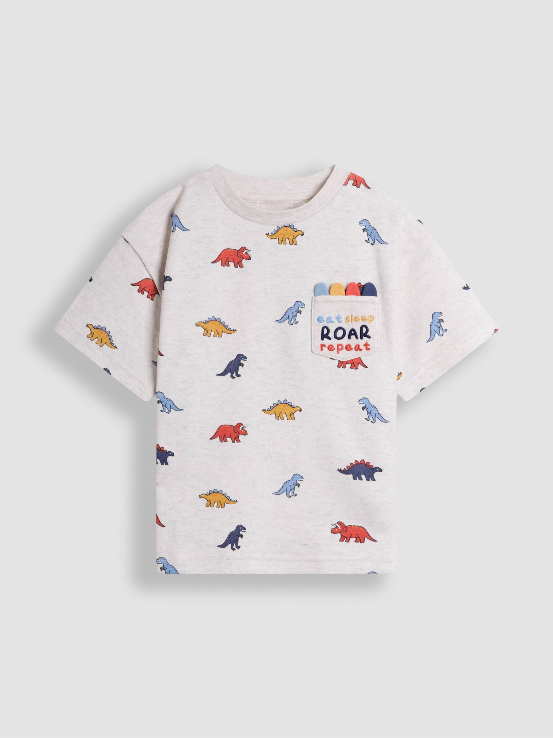 Grey Embroidered Jersey Pyjamas - Image 2 of 6