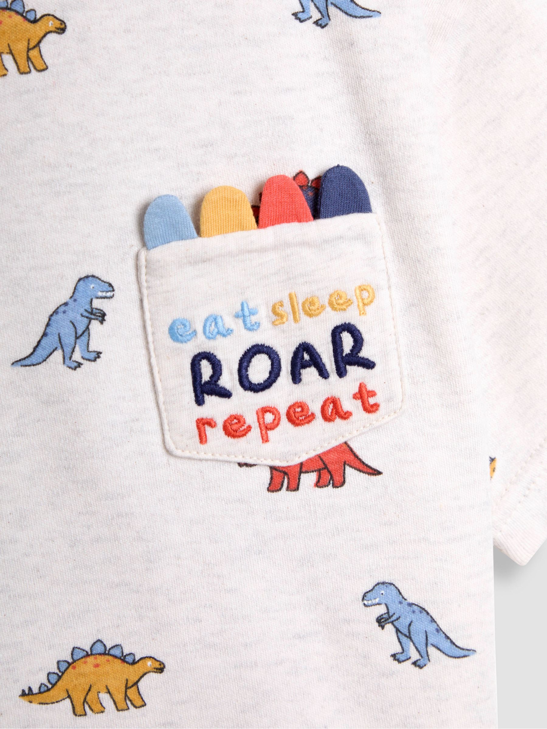 Grey Embroidered Jersey Pyjamas - Image 6 of 6