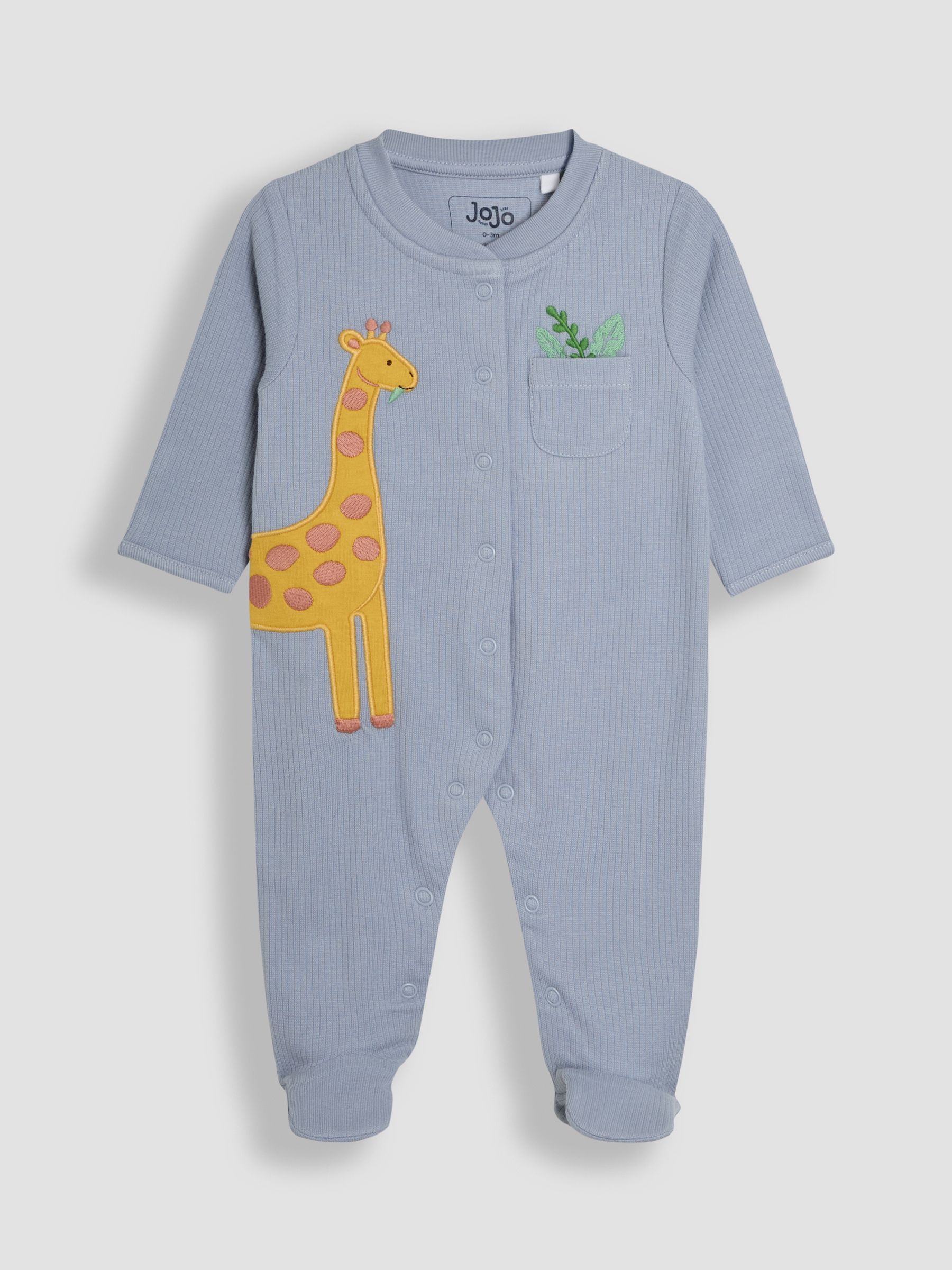 Blue Footed Appliqué Popper Sleepsuit - Image 1 of 4