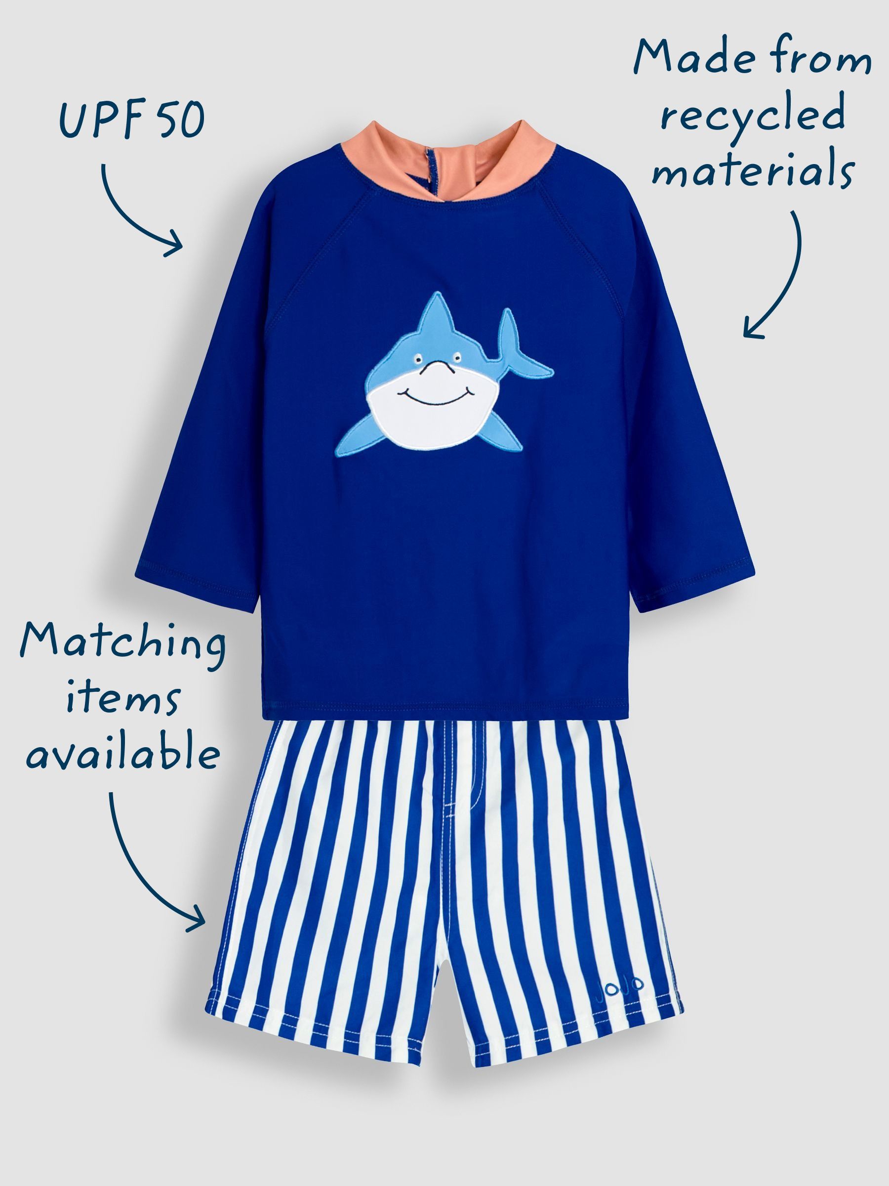 Shark 2-Piece Rash Vest Set - Image 3 of 10