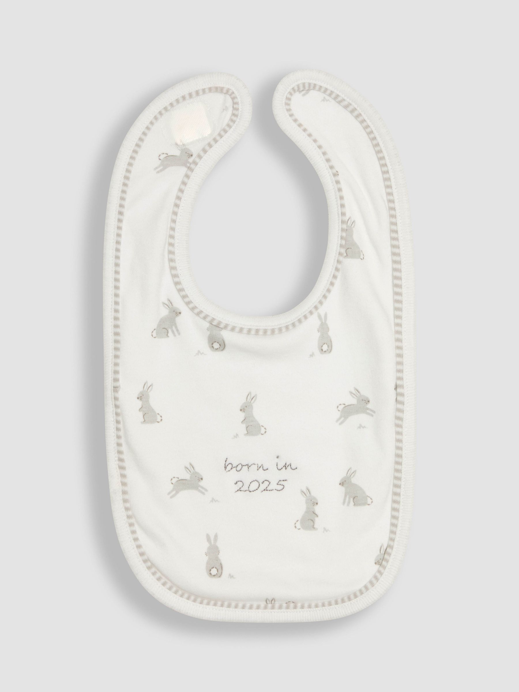 White Born In 2025 Cotton 4-Piece Baby Gifting Set - Image 12 of 12