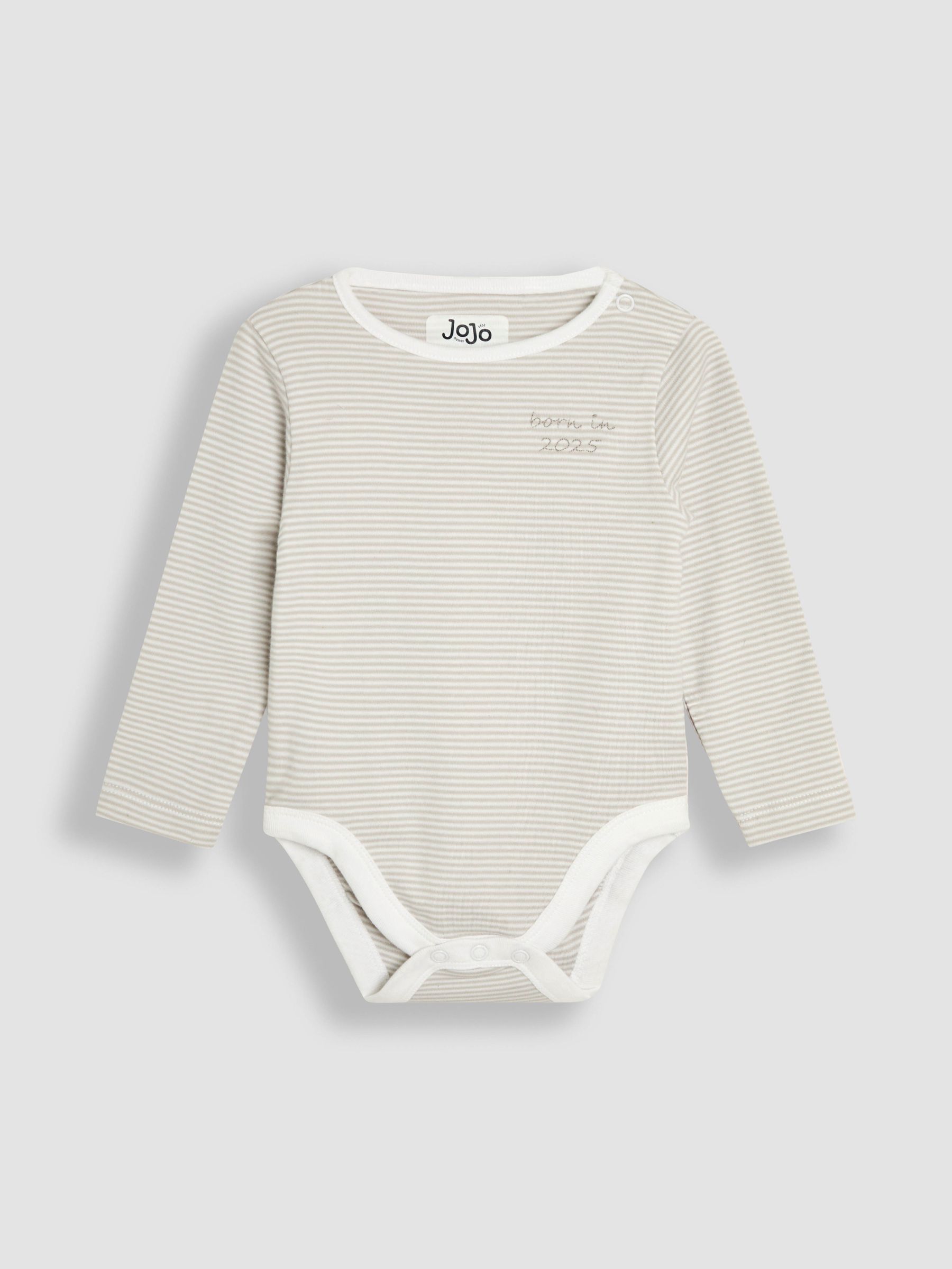 White Born In 2025 Cotton 4-Piece Baby Gifting Set - Image 6 of 13