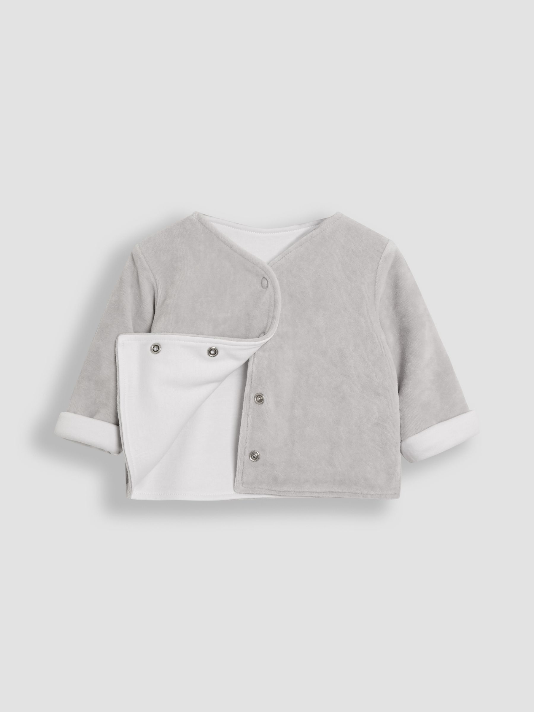 Stripe Born In 2025 2-Piece Footed Sleepsuit & Velour Jacket - Image 3 of 9