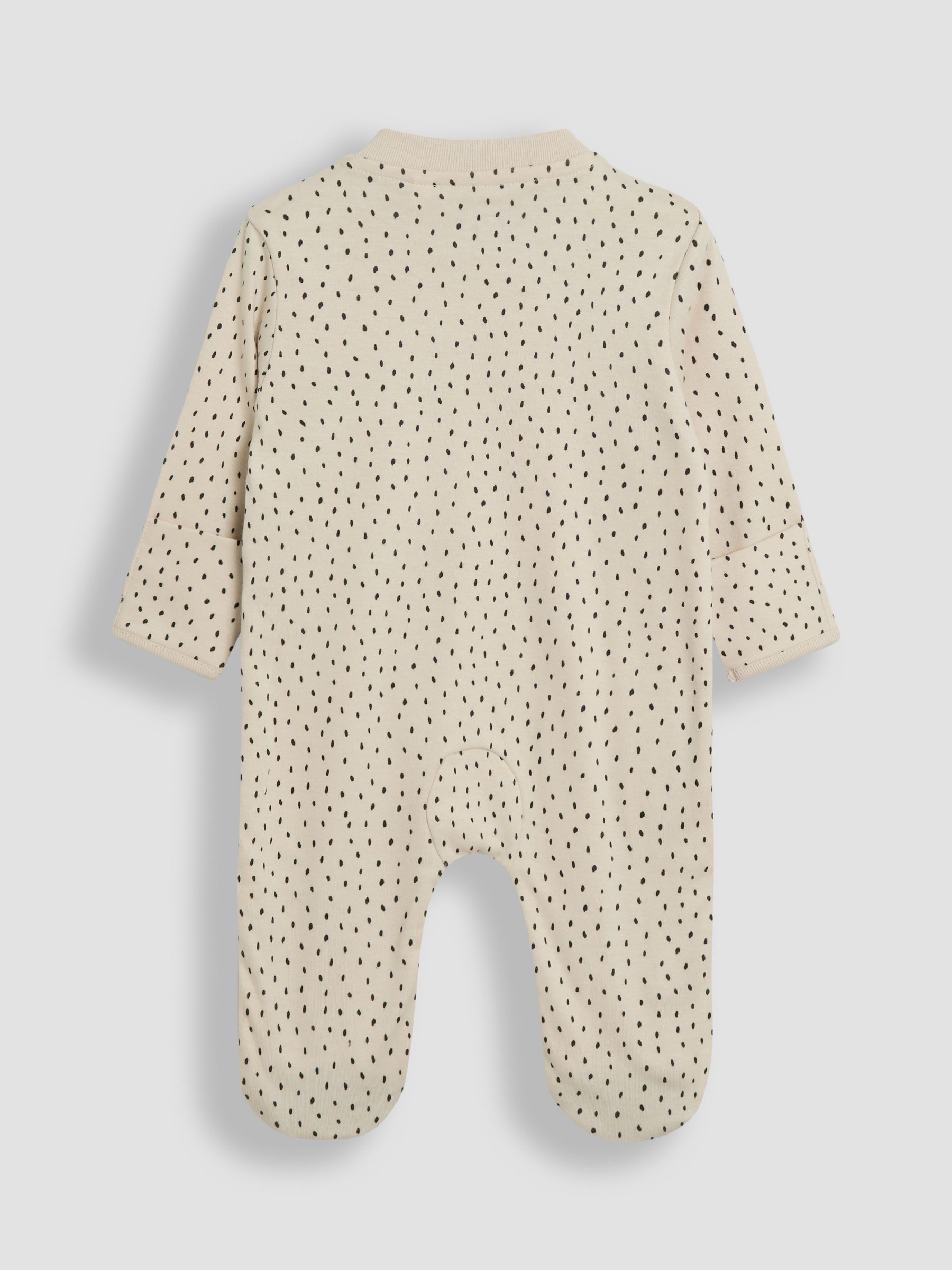 White Footed Appliqué Zip Sleepsuit - Image 5 of 6
