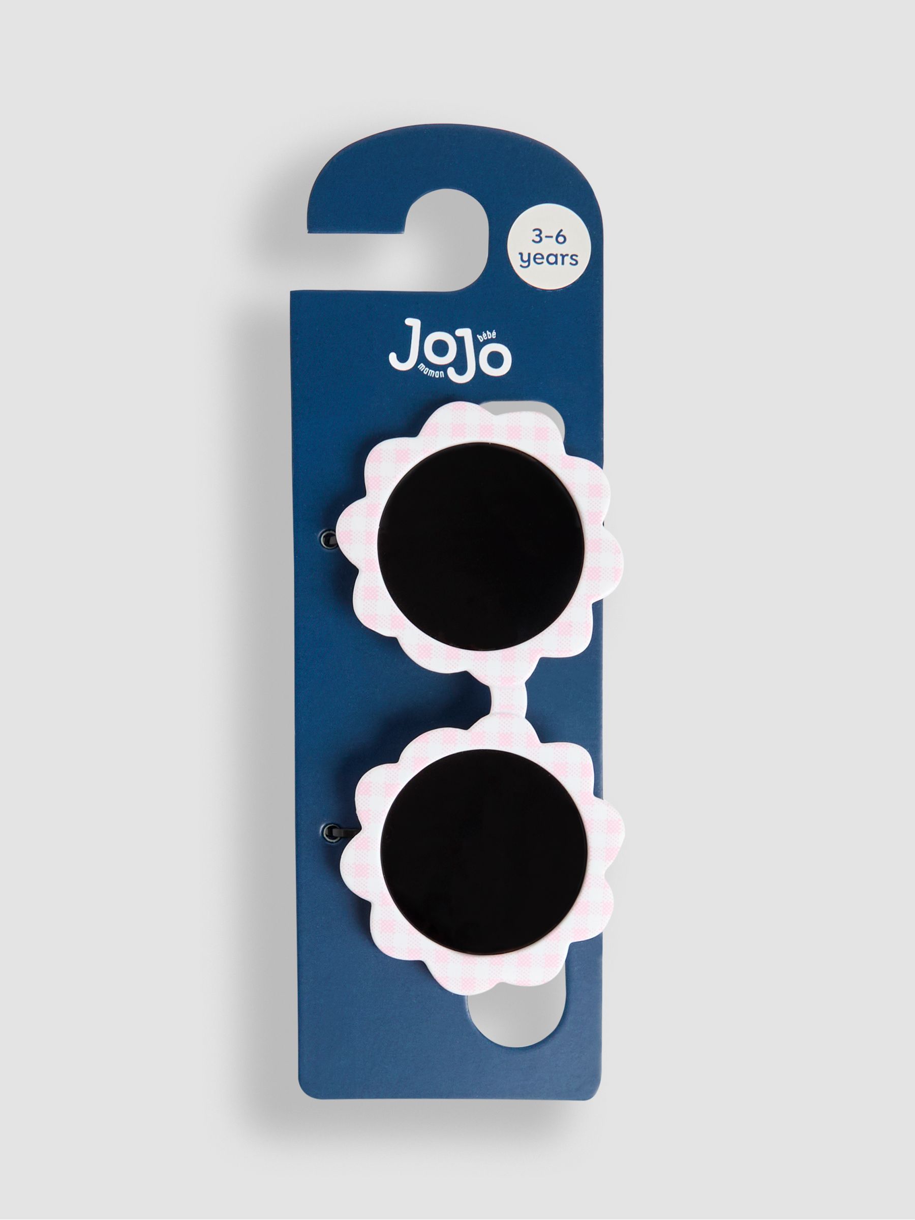 Pale Pink Flower Print Shaped Sunglasses - Image 3 of 4